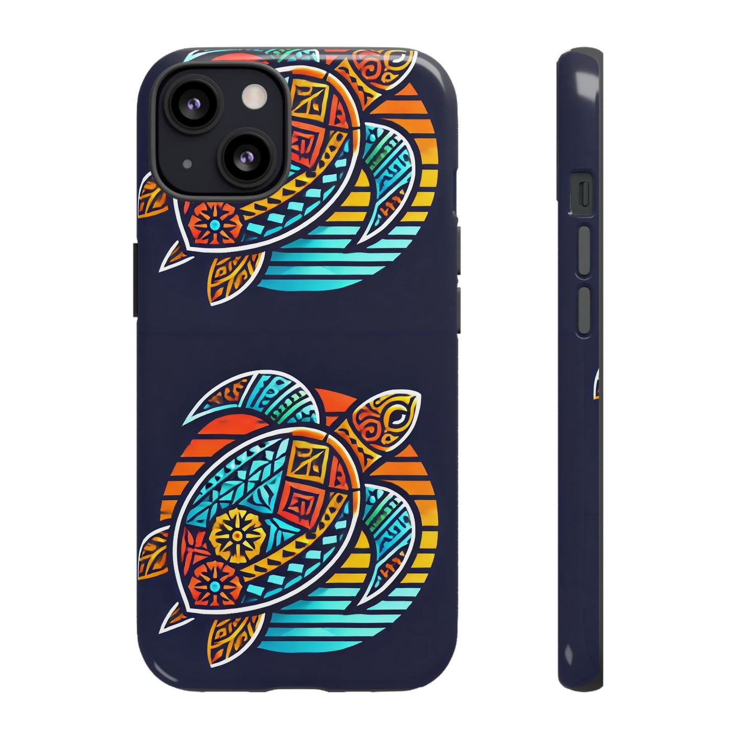 Tough Cases: Colorful Sea Turtle Phone Case for Ocean Lovers