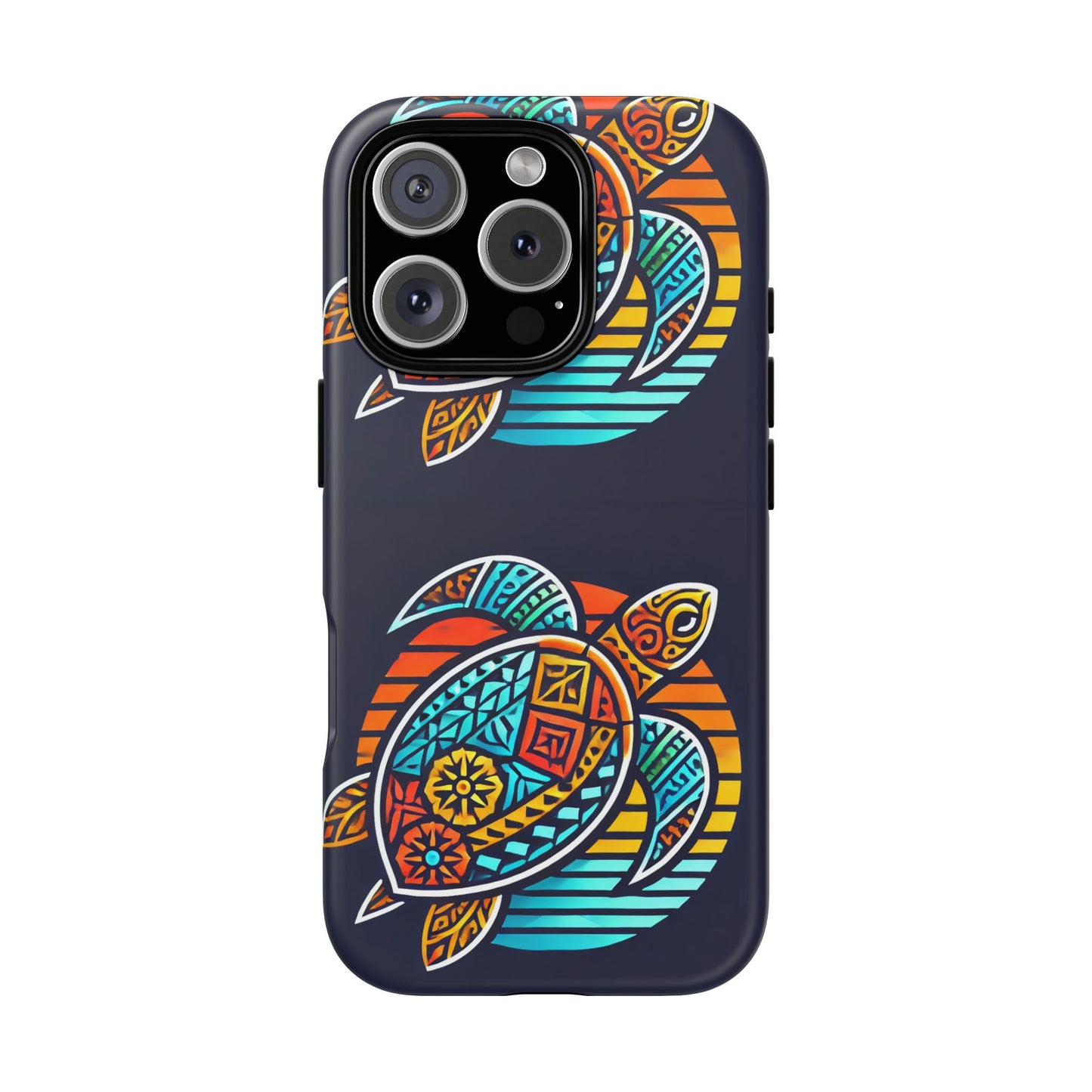 Tough Cases: Colorful Sea Turtle Phone Case for Ocean Lovers