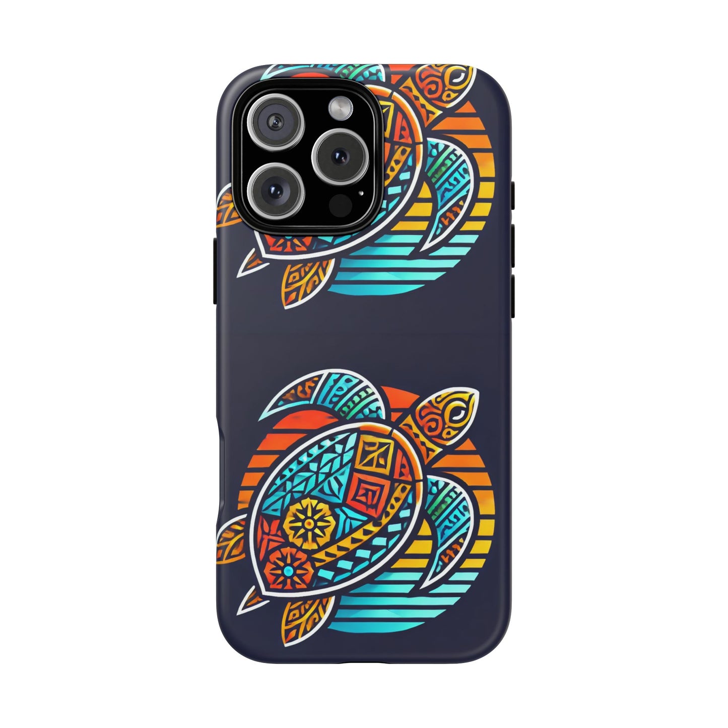 Tough Cases: Colorful Sea Turtle Phone Case for Ocean Lovers