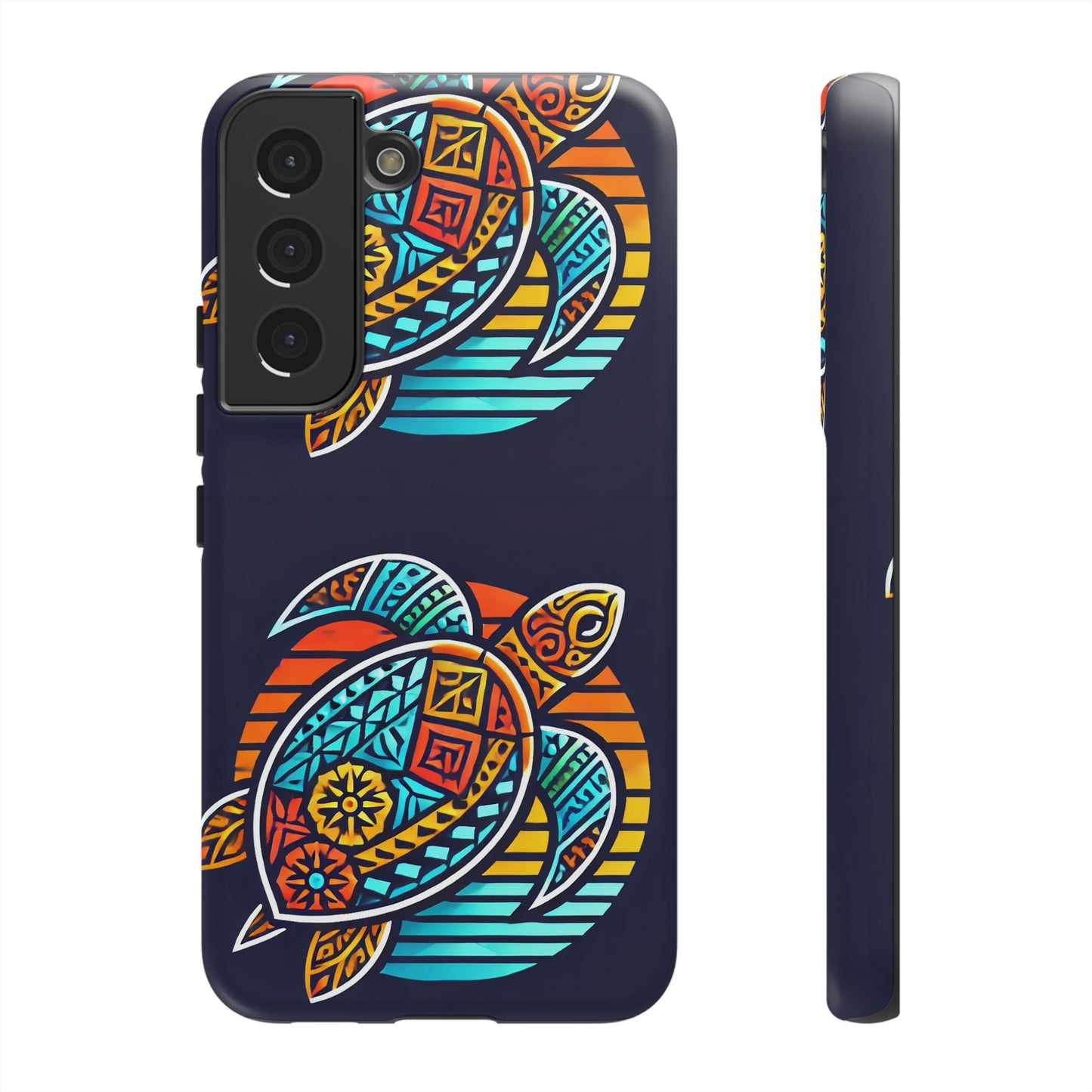 Tough Cases: Colorful Sea Turtle Phone Case for Ocean Lovers