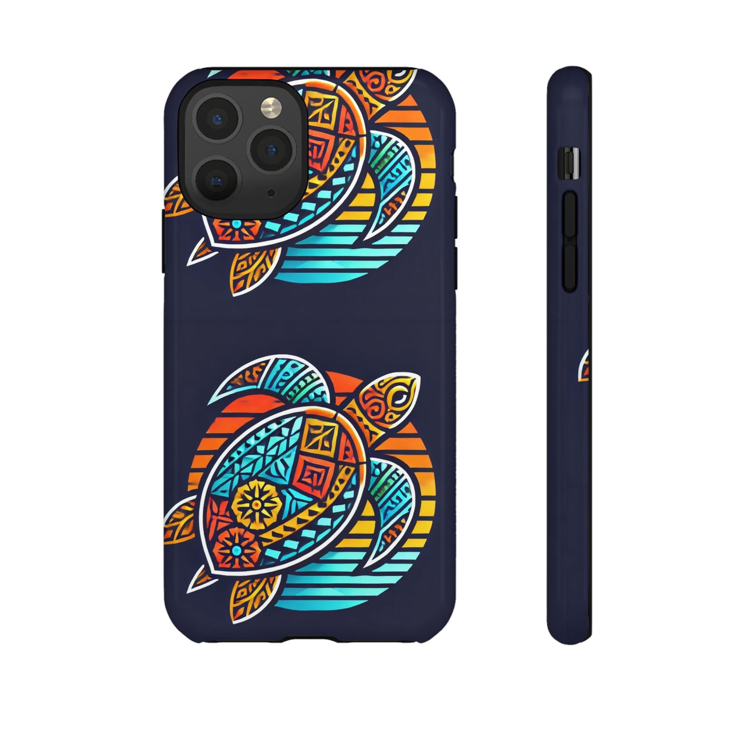 Tough Cases: Colorful Sea Turtle Phone Case for Ocean Lovers