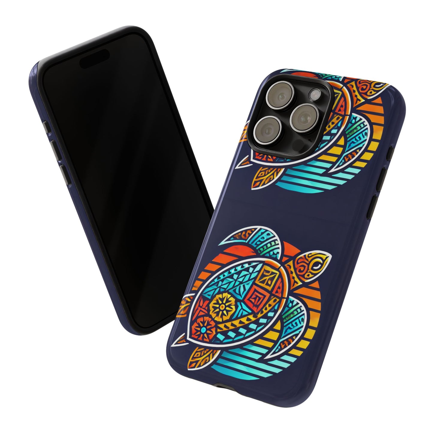 Tough Cases: Colorful Sea Turtle Phone Case for Ocean Lovers