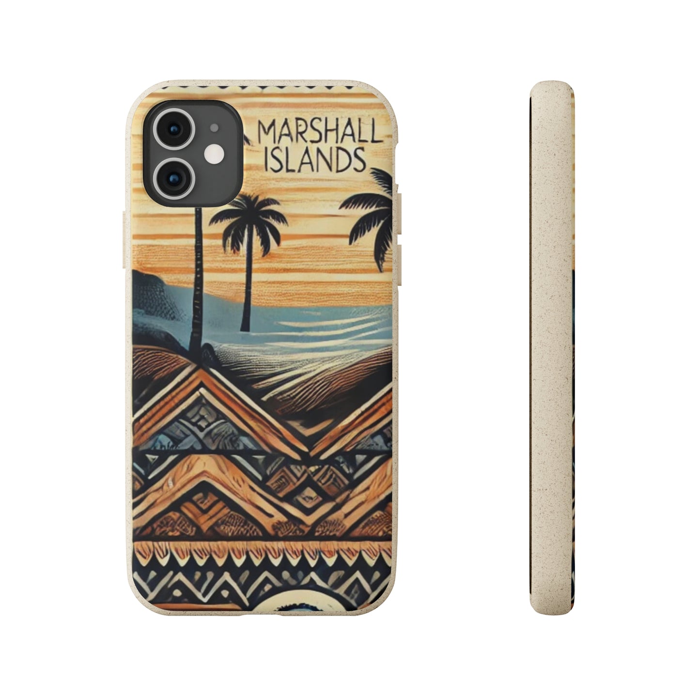 Tropical Biodegradable Phone Case - Marshall Islands Design