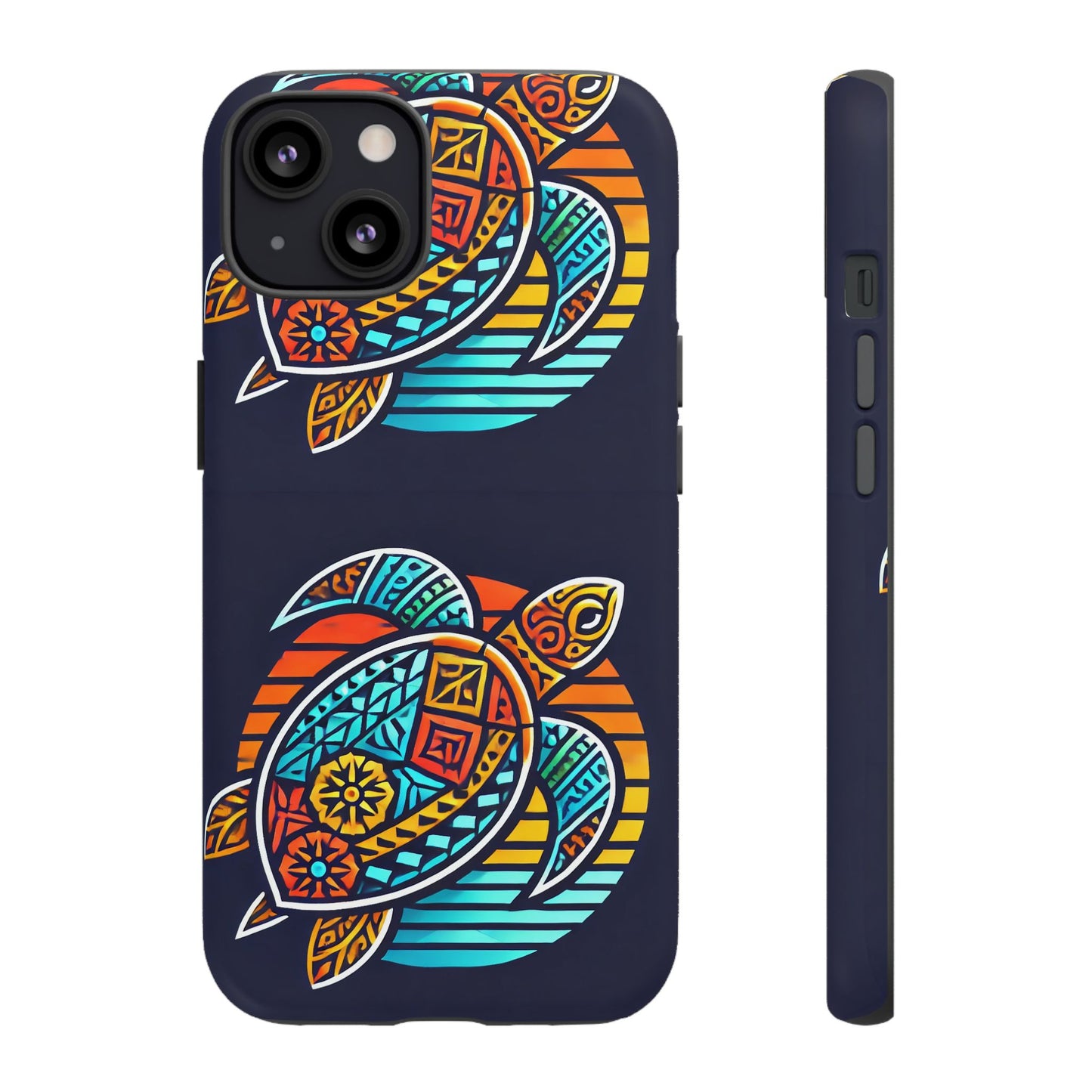 Tough Cases: Colorful Sea Turtle Phone Case for Ocean Lovers