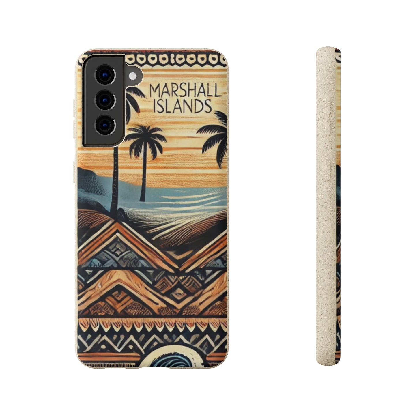 Tropical Biodegradable Phone Case - Marshall Islands Design