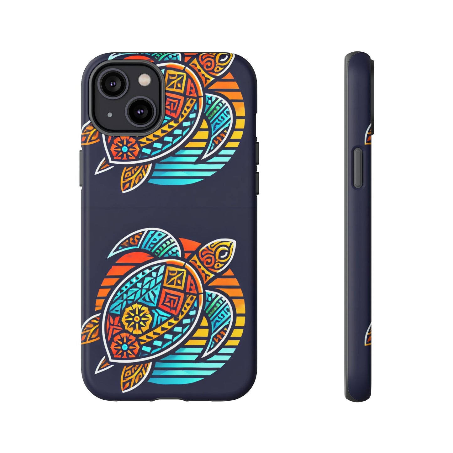 Tough Cases: Colorful Sea Turtle Phone Case for Ocean Lovers