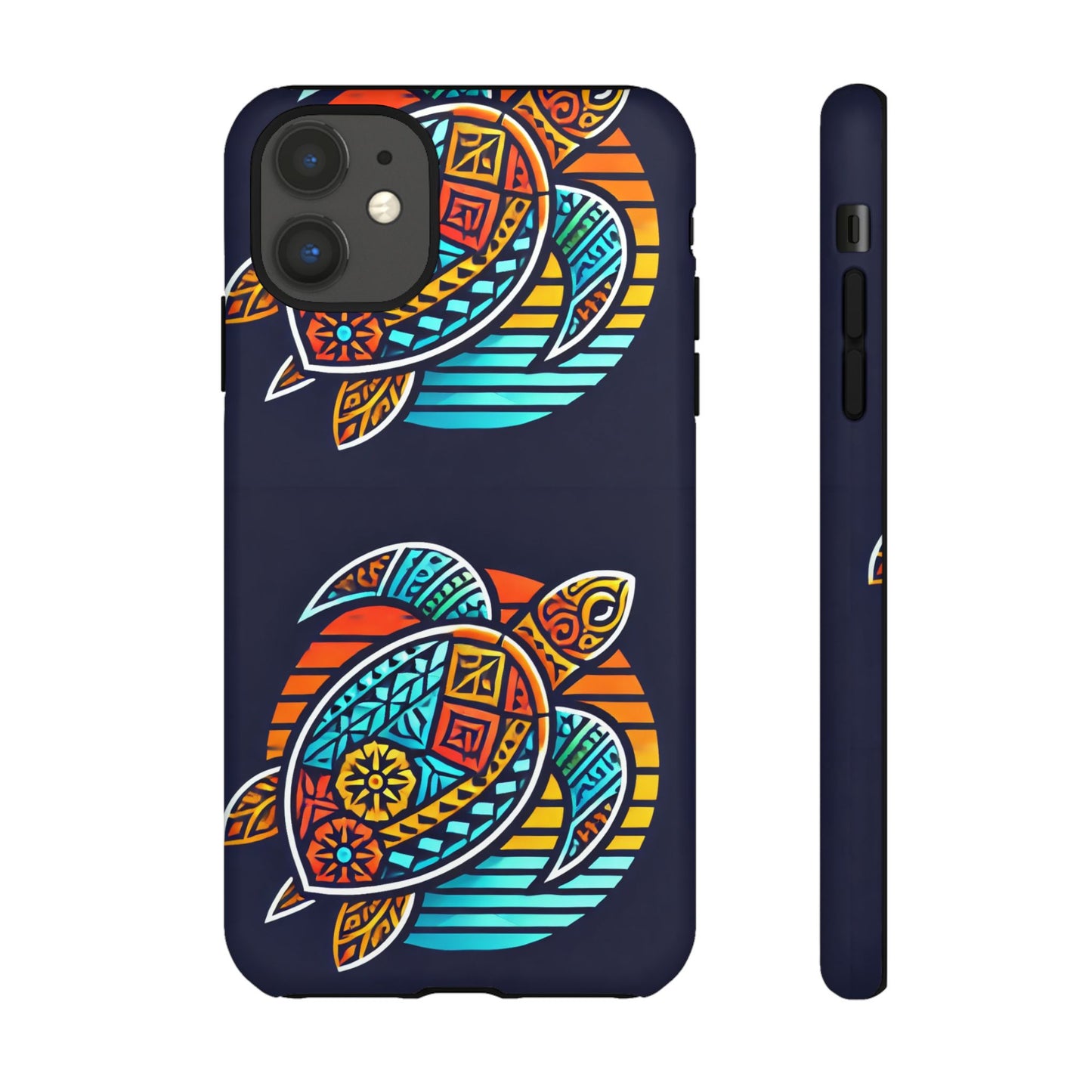 Tough Cases: Colorful Sea Turtle Phone Case for Ocean Lovers