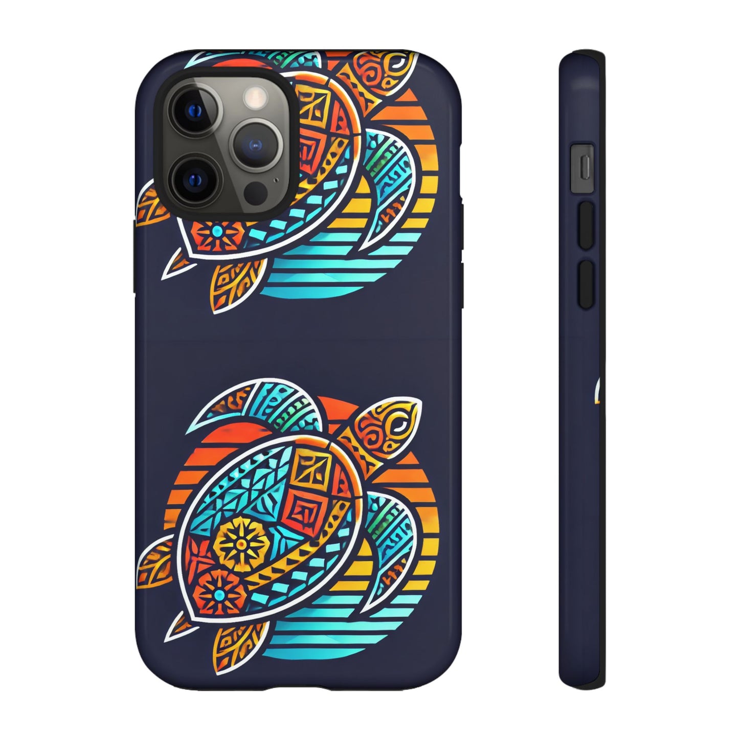 Tough Cases: Colorful Sea Turtle Phone Case for Ocean Lovers