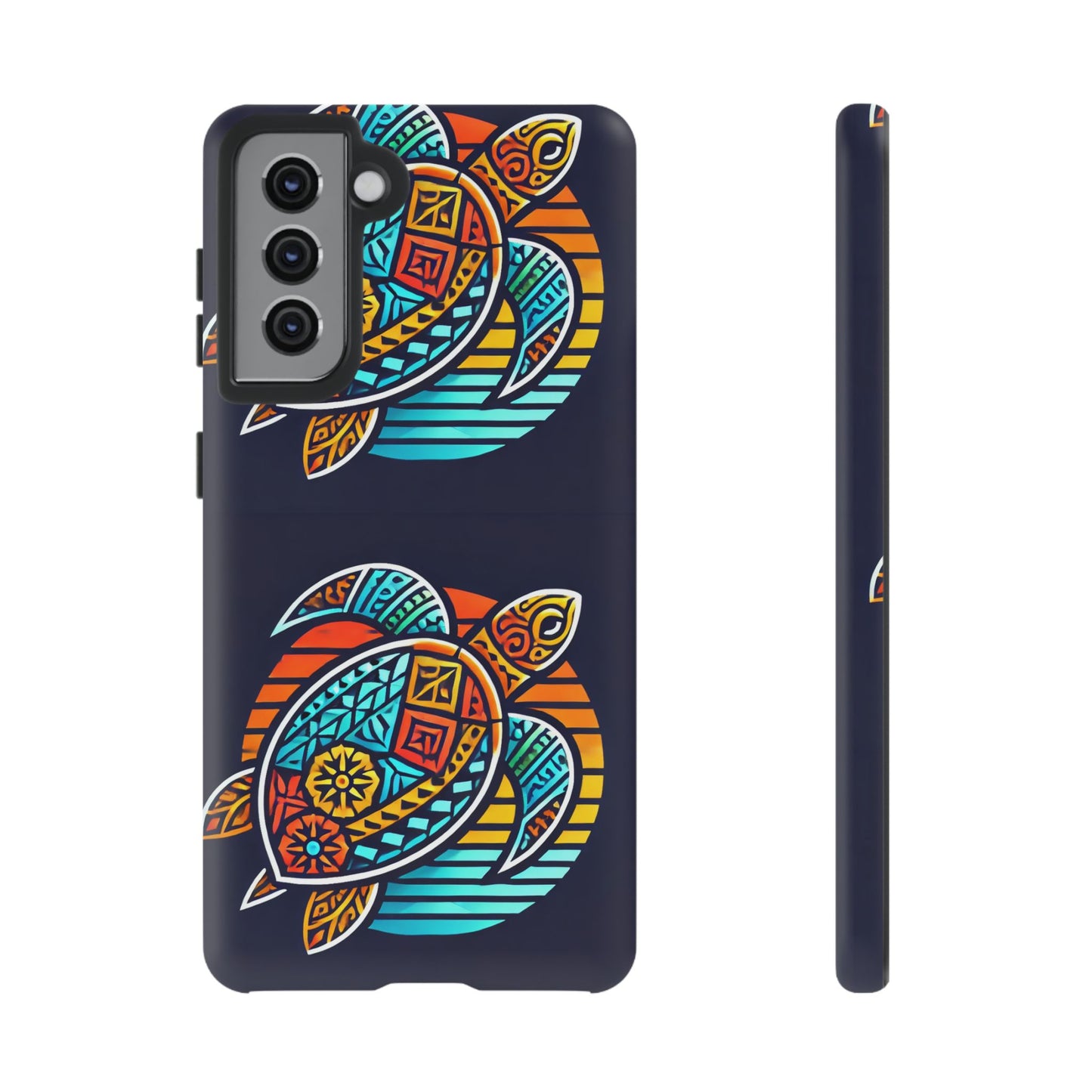 Tough Cases: Colorful Sea Turtle Phone Case for Ocean Lovers