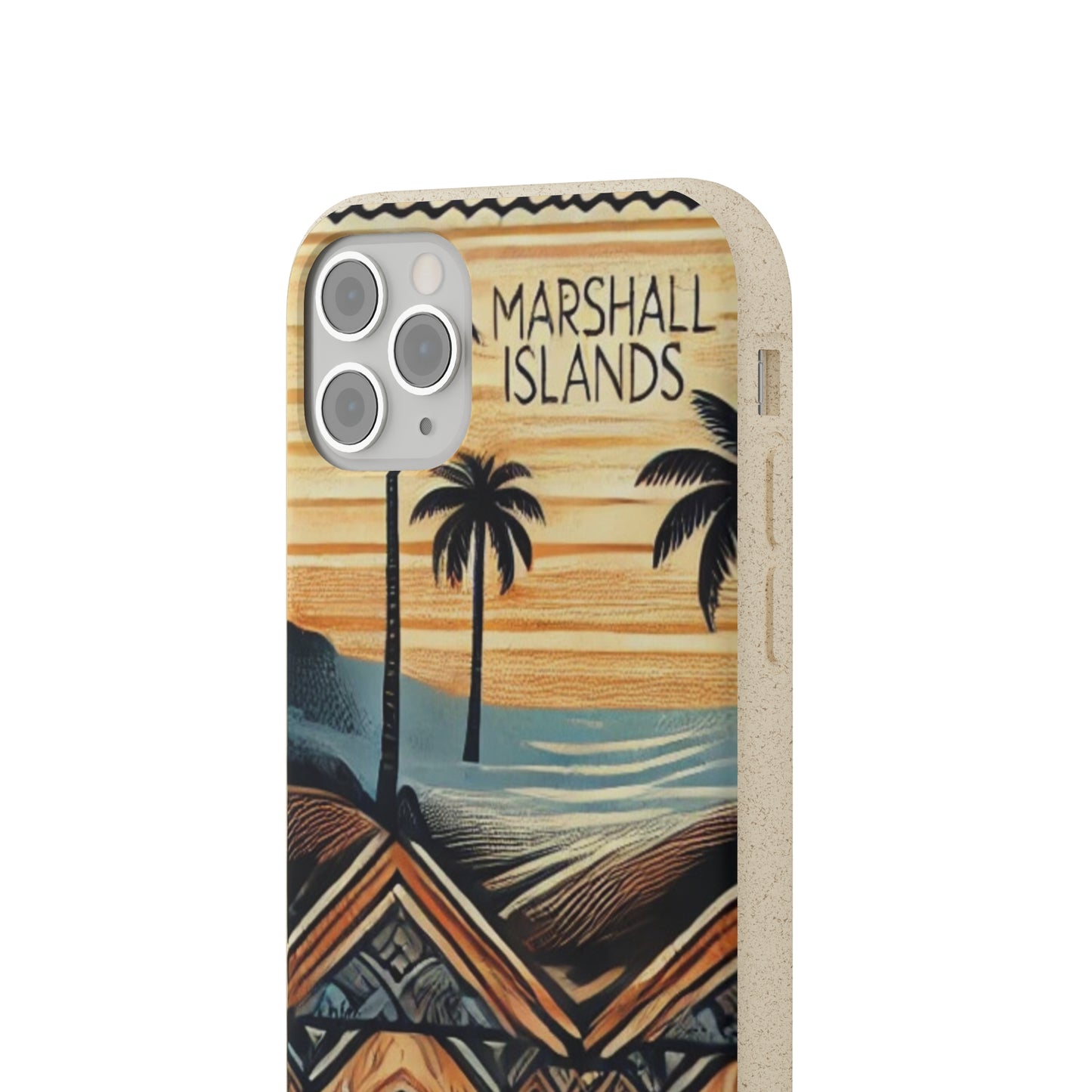 Tropical Biodegradable Phone Case - Marshall Islands Design