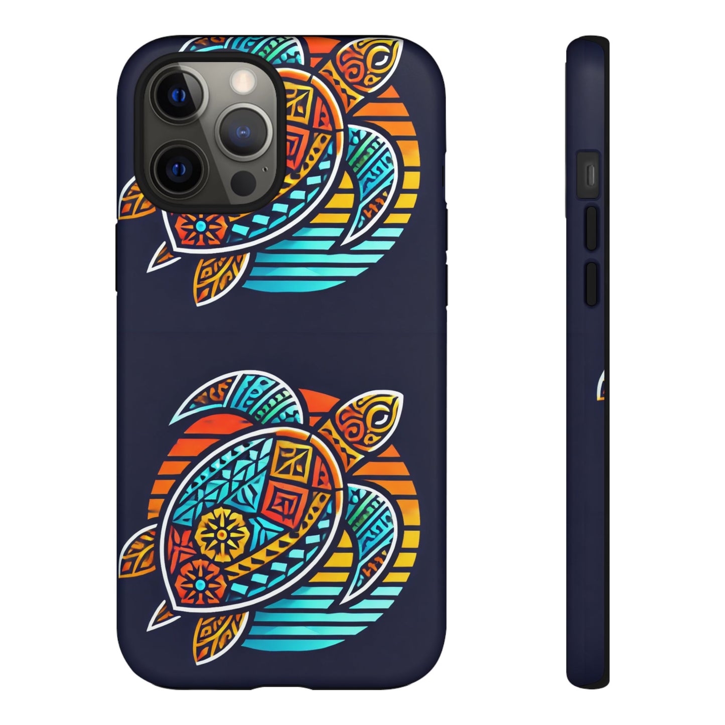 Tough Cases: Colorful Sea Turtle Phone Case for Ocean Lovers