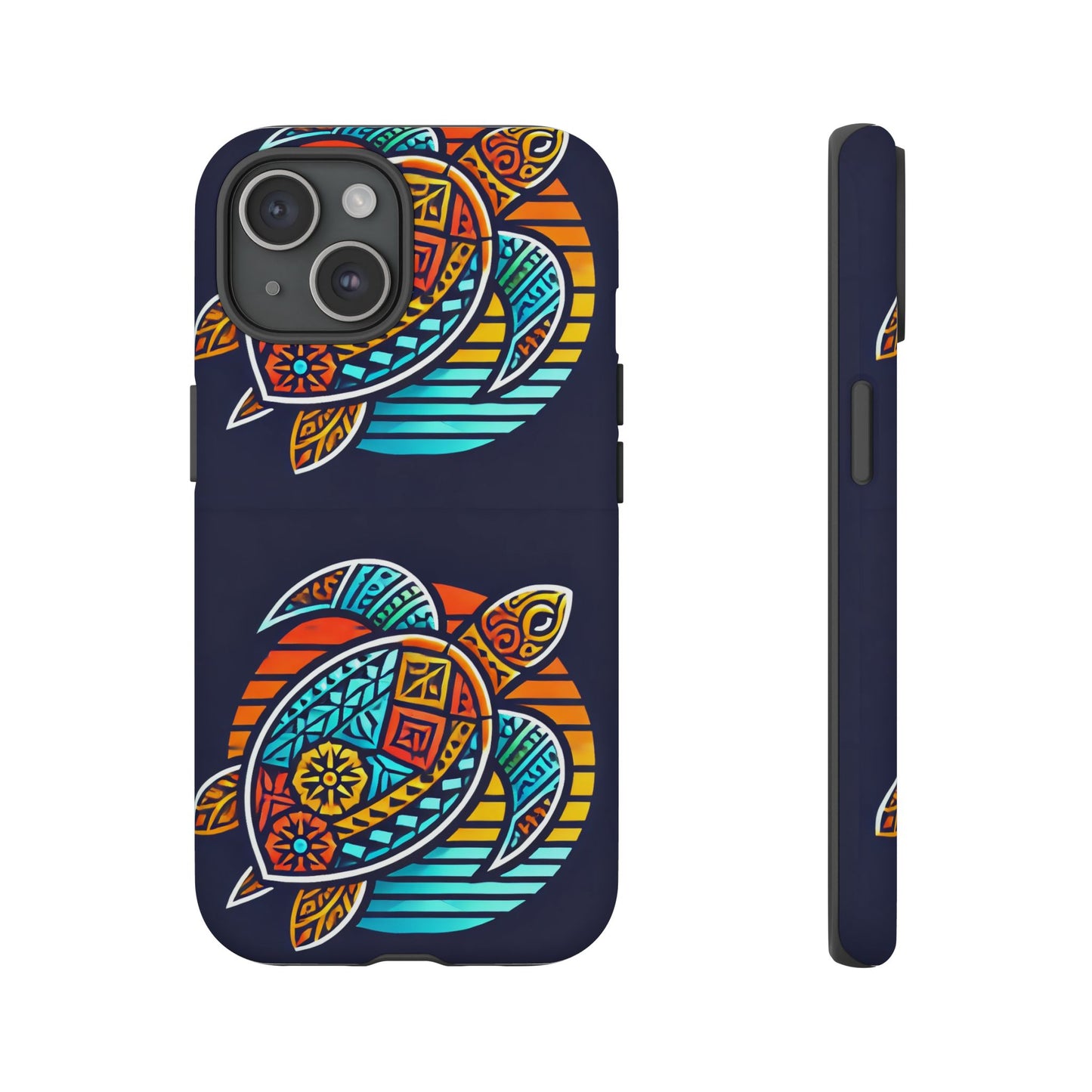 Tough Cases: Colorful Sea Turtle Phone Case for Ocean Lovers