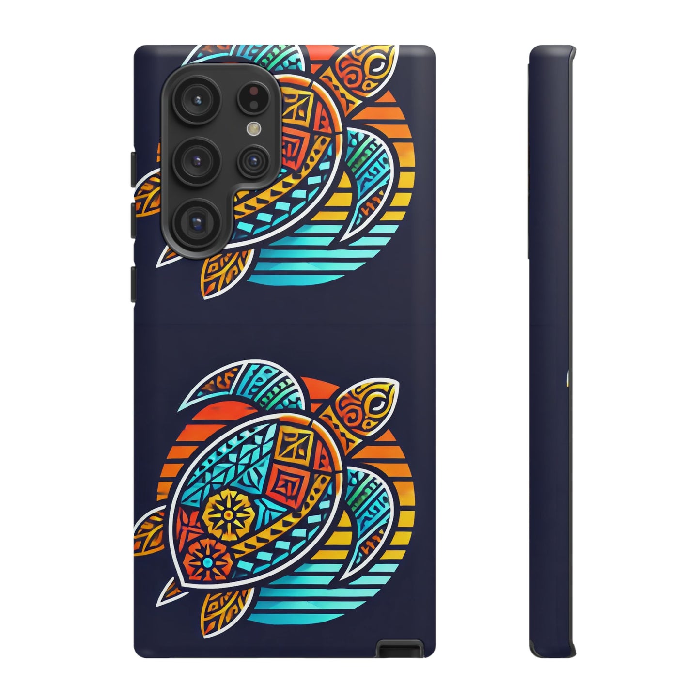 Tough Cases: Colorful Sea Turtle Phone Case for Ocean Lovers