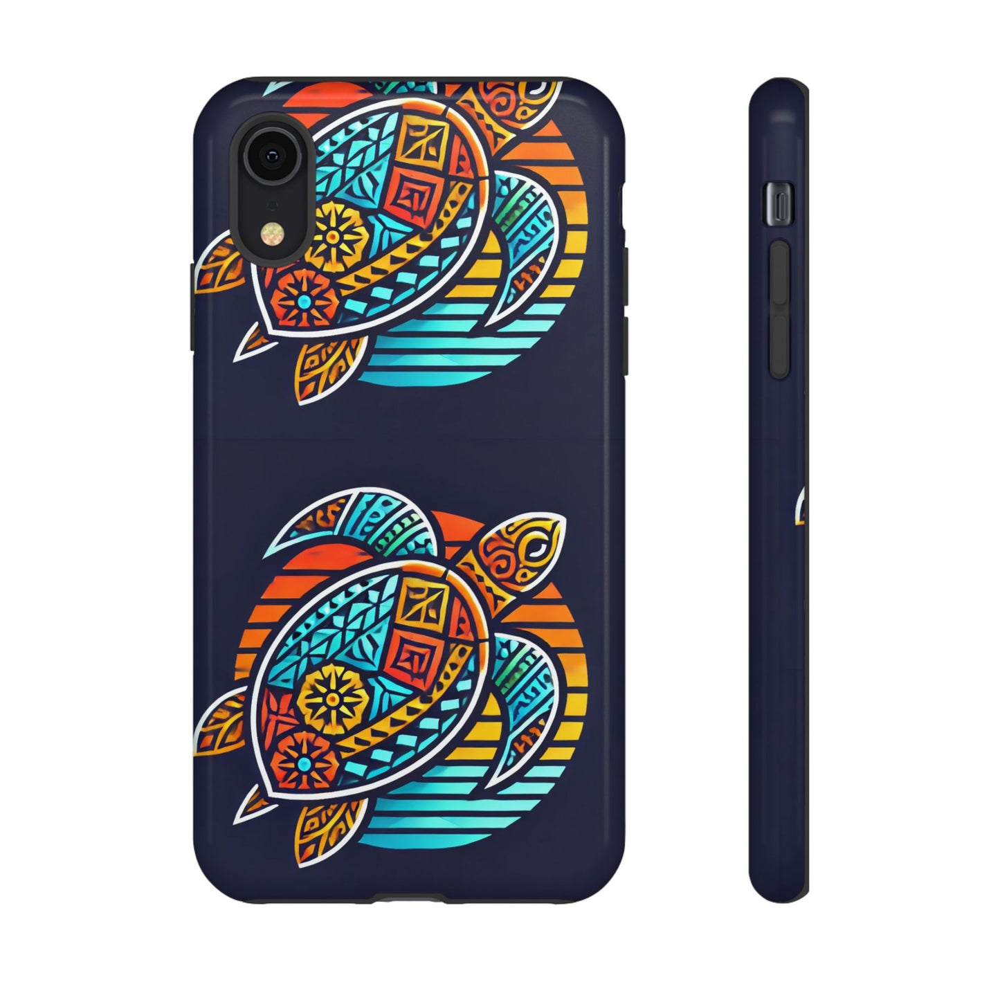 Tough Cases: Colorful Sea Turtle Phone Case for Ocean Lovers