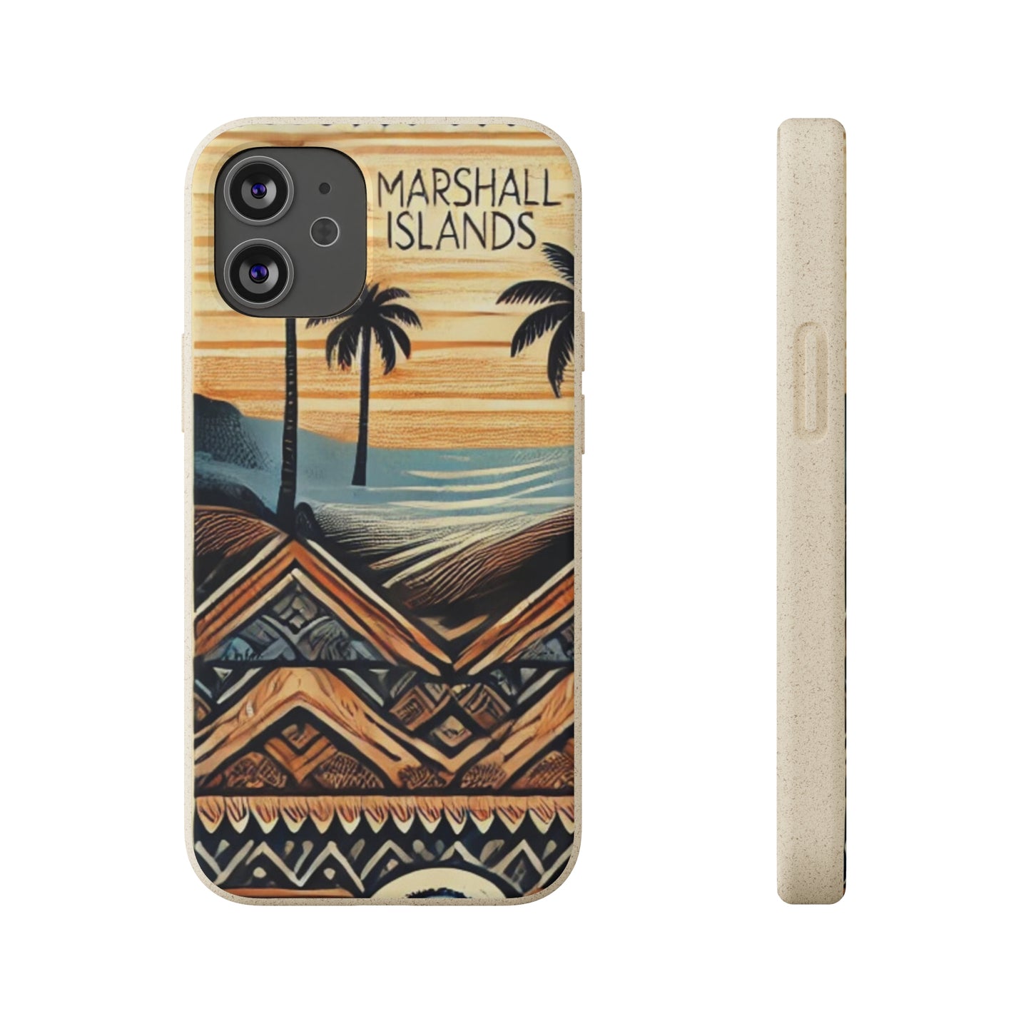 Tropical Biodegradable Phone Case - Marshall Islands Design