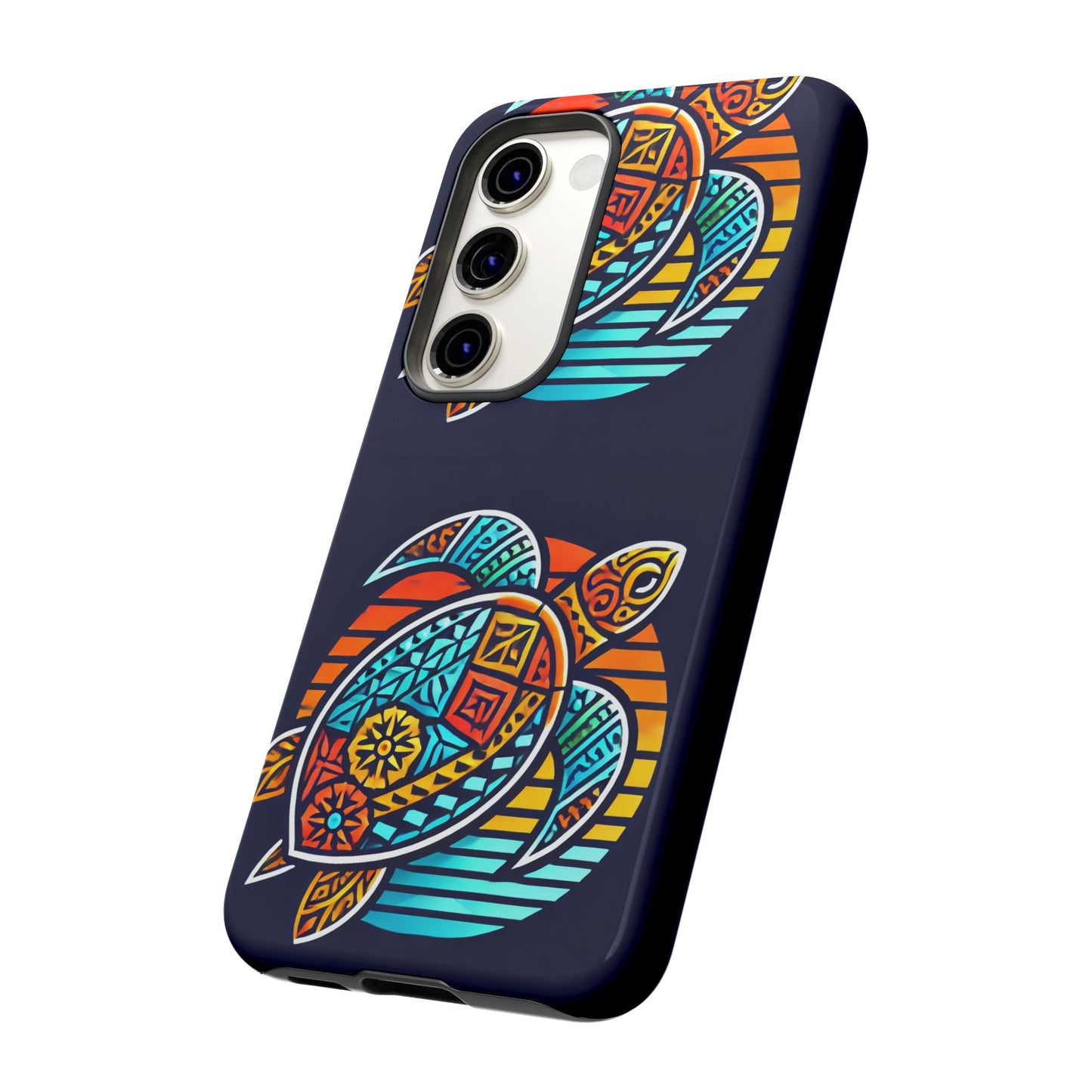 Tough Cases: Colorful Sea Turtle Phone Case for Ocean Lovers