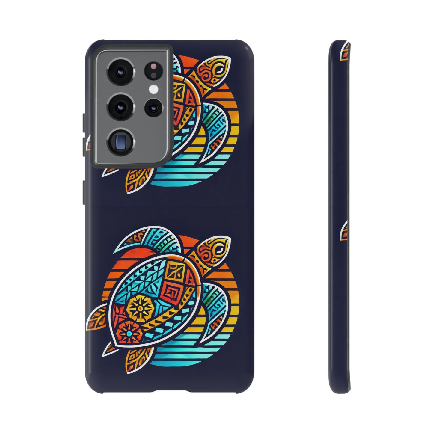 Tough Cases: Colorful Sea Turtle Phone Case for Ocean Lovers