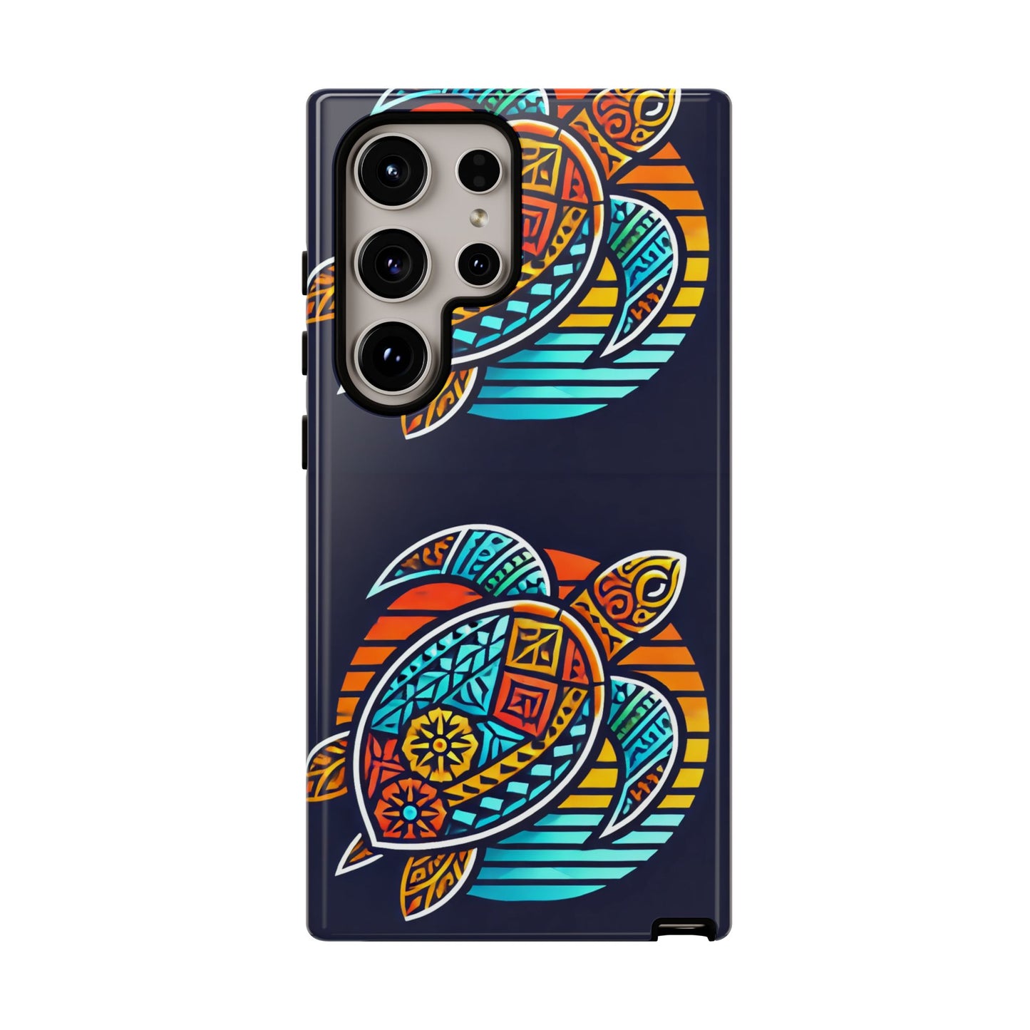 Tough Cases: Colorful Sea Turtle Phone Case for Ocean Lovers