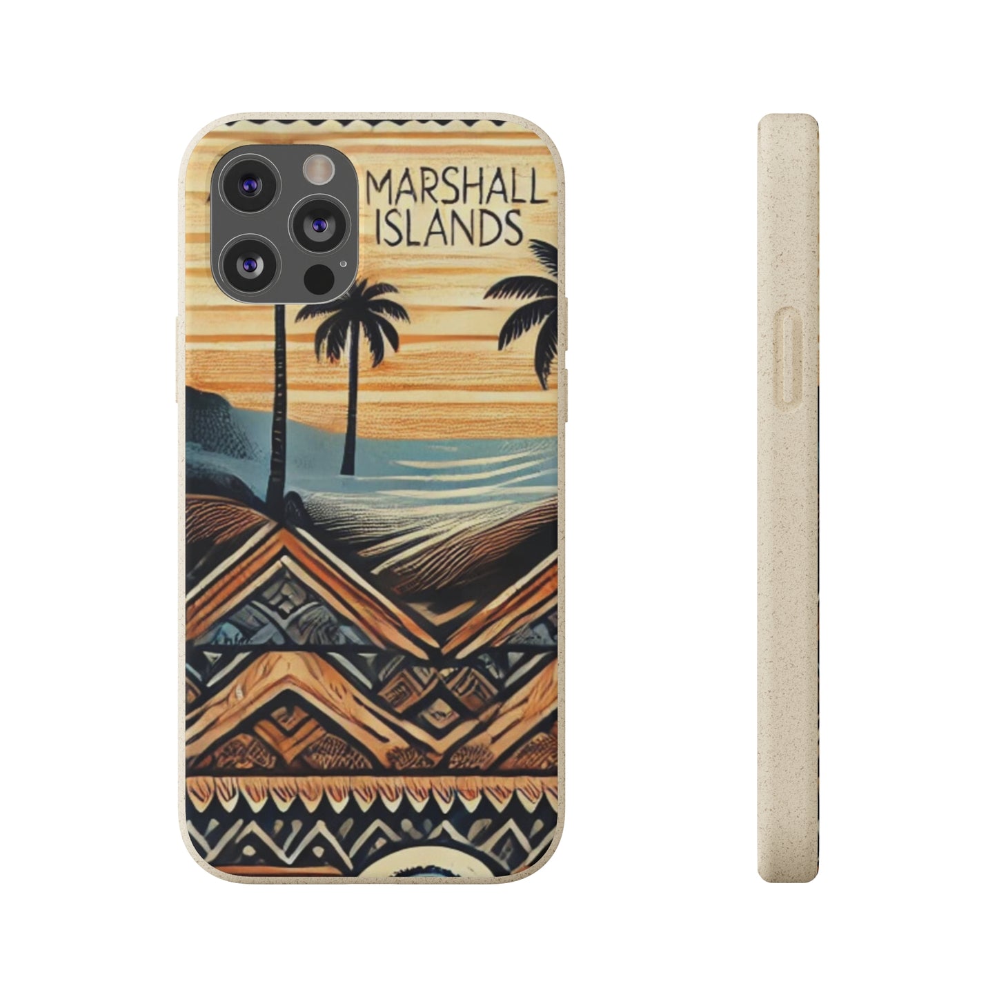 Tropical Biodegradable Phone Case - Marshall Islands Design