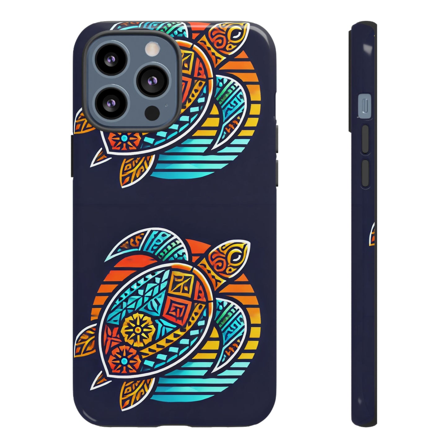 Tough Cases: Colorful Sea Turtle Phone Case for Ocean Lovers