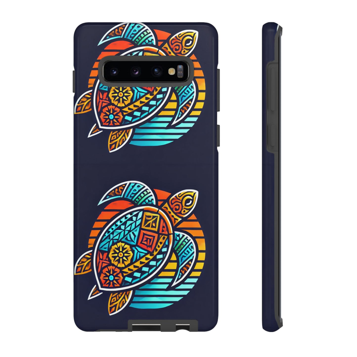 Tough Cases: Colorful Sea Turtle Phone Case for Ocean Lovers