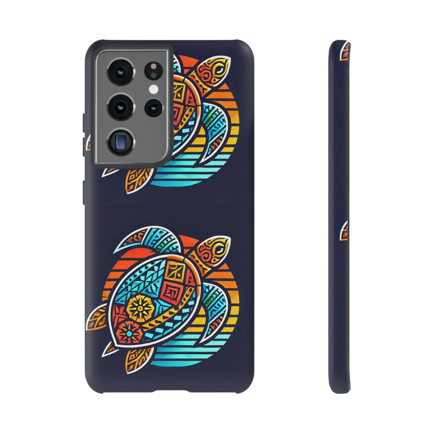 Tough Cases: Colorful Sea Turtle Phone Case for Ocean Lovers