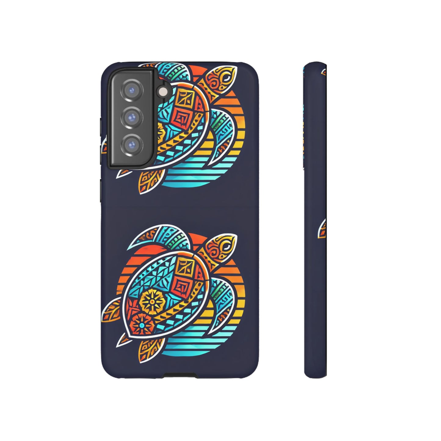 Tough Cases: Colorful Sea Turtle Phone Case for Ocean Lovers