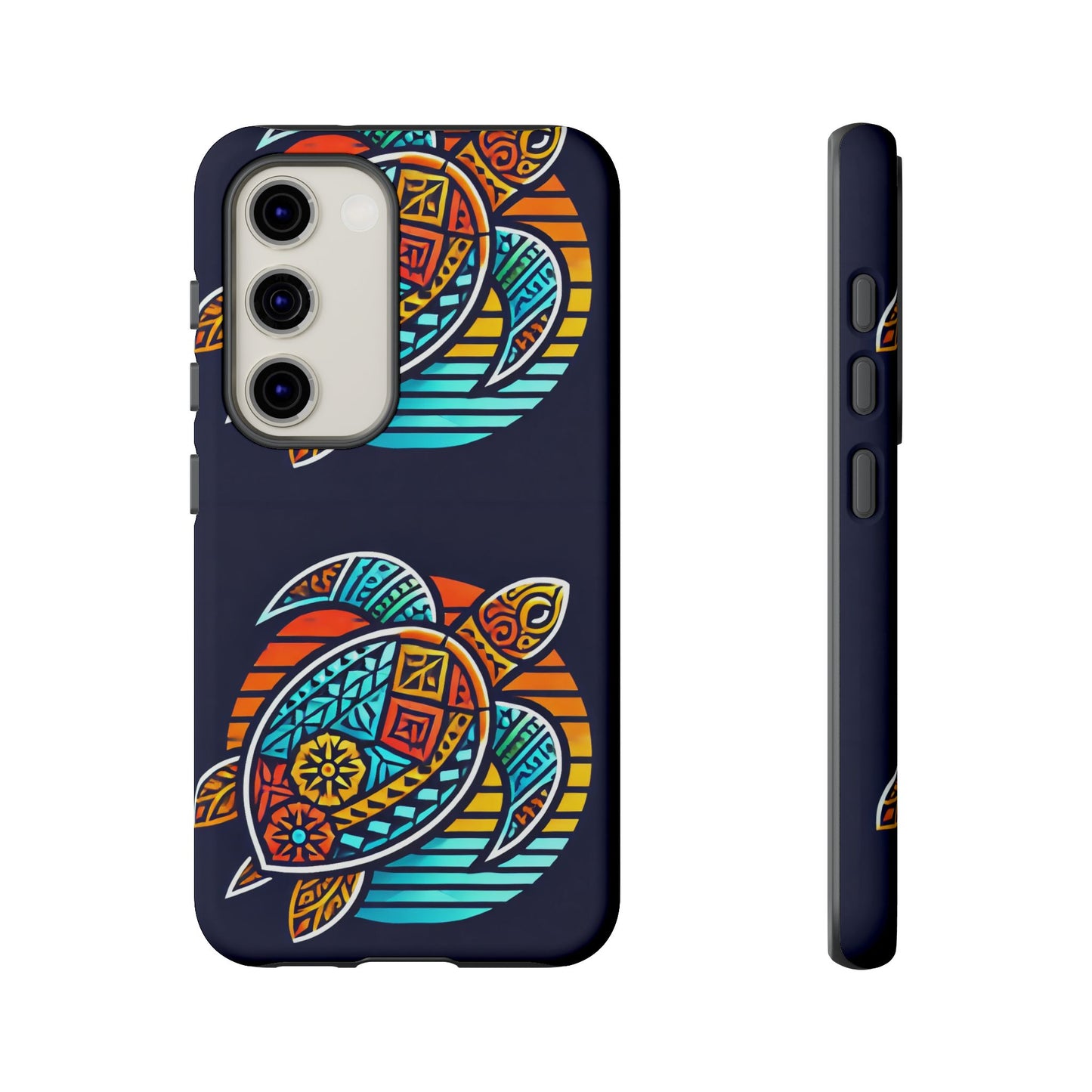 Tough Cases: Colorful Sea Turtle Phone Case for Ocean Lovers