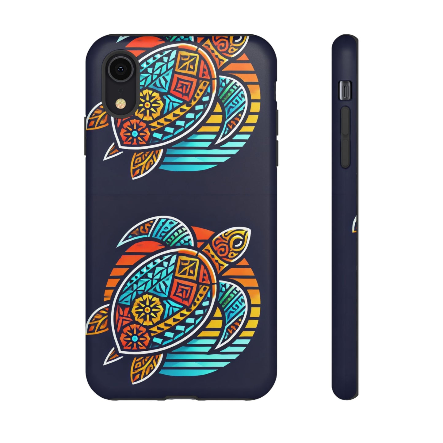 Tough Cases: Colorful Sea Turtle Phone Case for Ocean Lovers