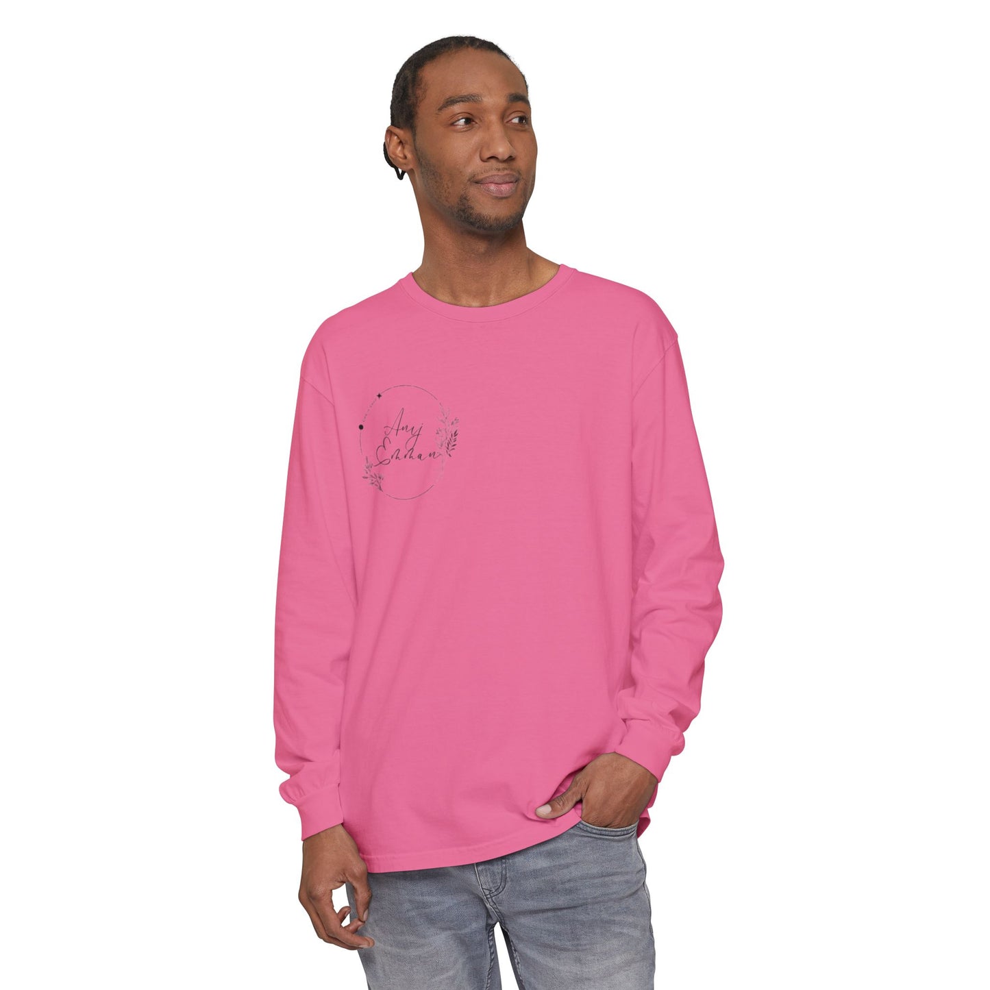 Personalized Floral Long Sleeve T-Shirt - Perfect for Everyday Comfort