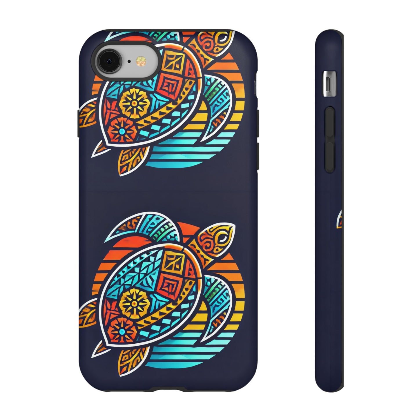 Tough Cases: Colorful Sea Turtle Phone Case for Ocean Lovers