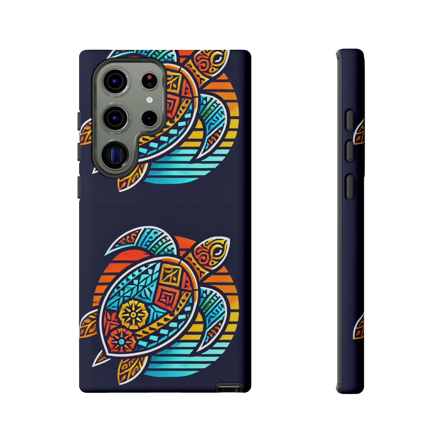 Tough Cases: Colorful Sea Turtle Phone Case for Ocean Lovers