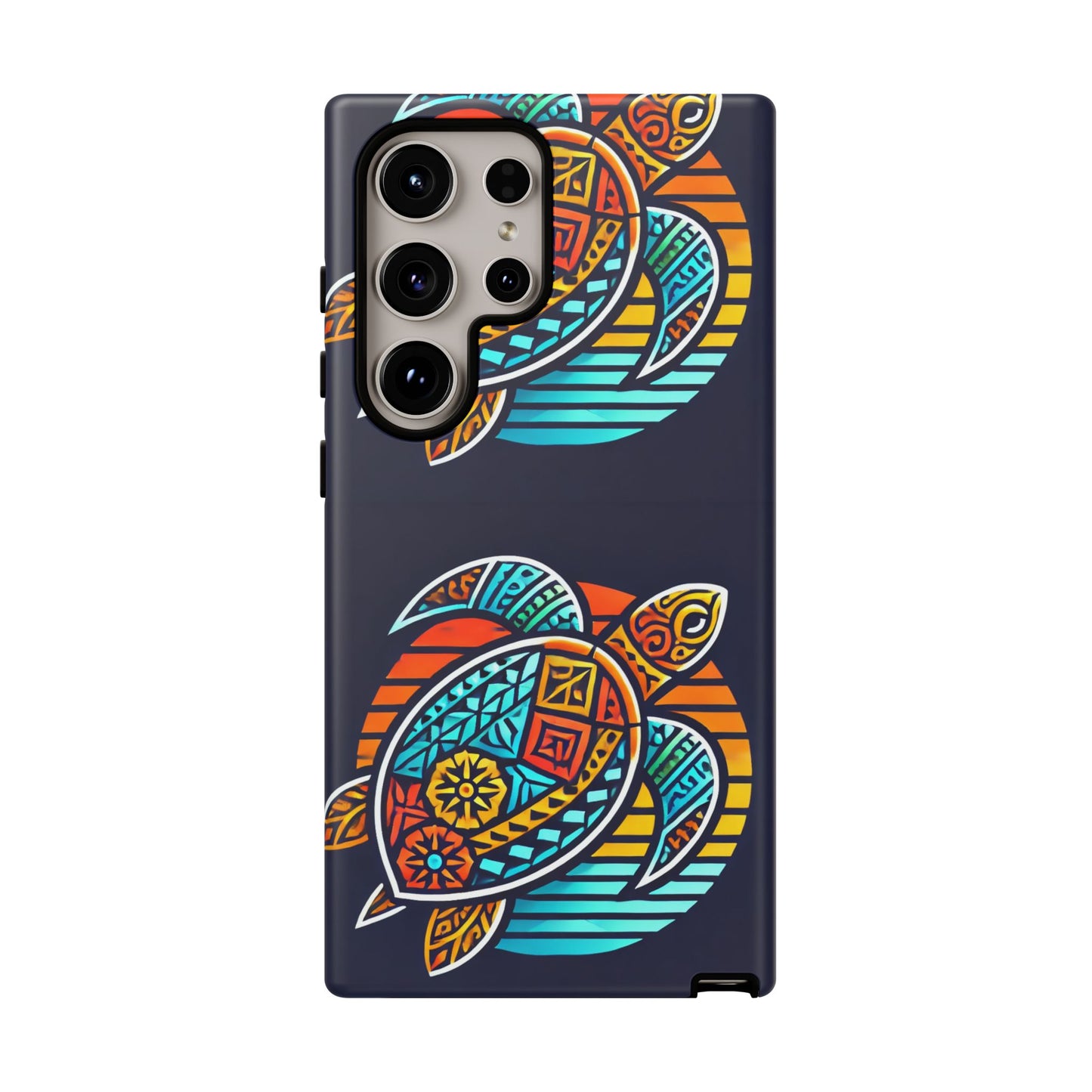 Tough Cases: Colorful Sea Turtle Phone Case for Ocean Lovers