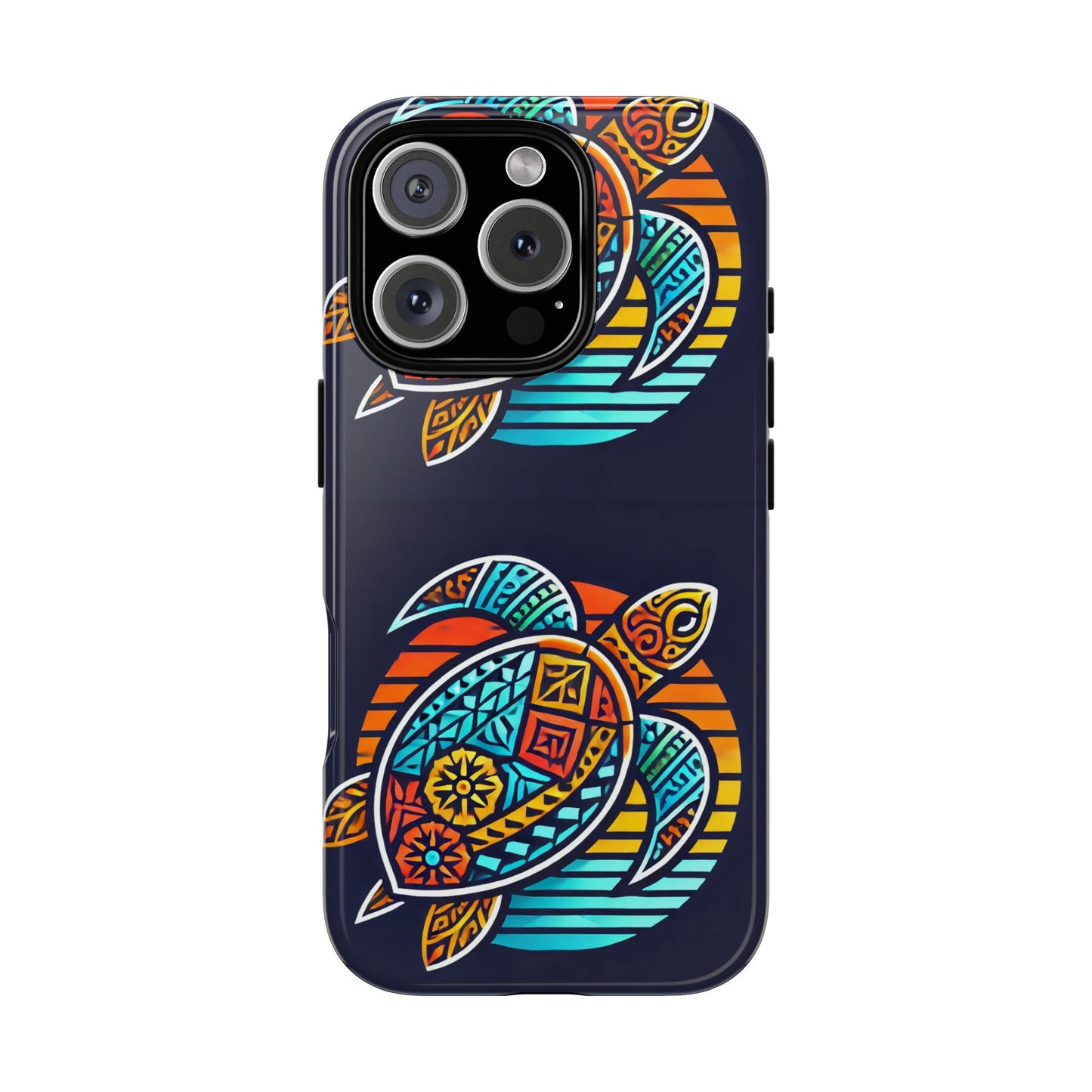 Tough Cases: Colorful Sea Turtle Phone Case for Ocean Lovers