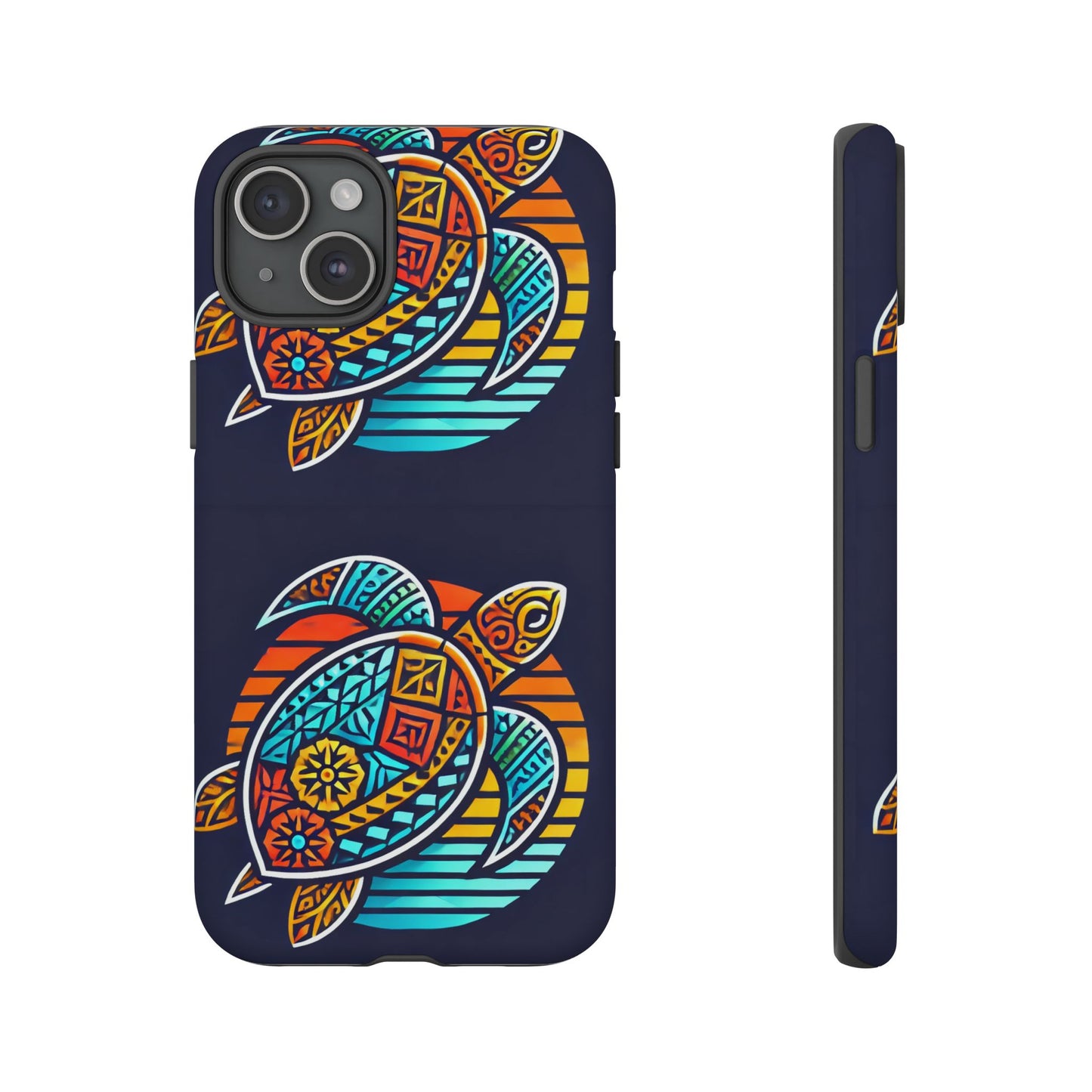 Tough Cases: Colorful Sea Turtle Phone Case for Ocean Lovers