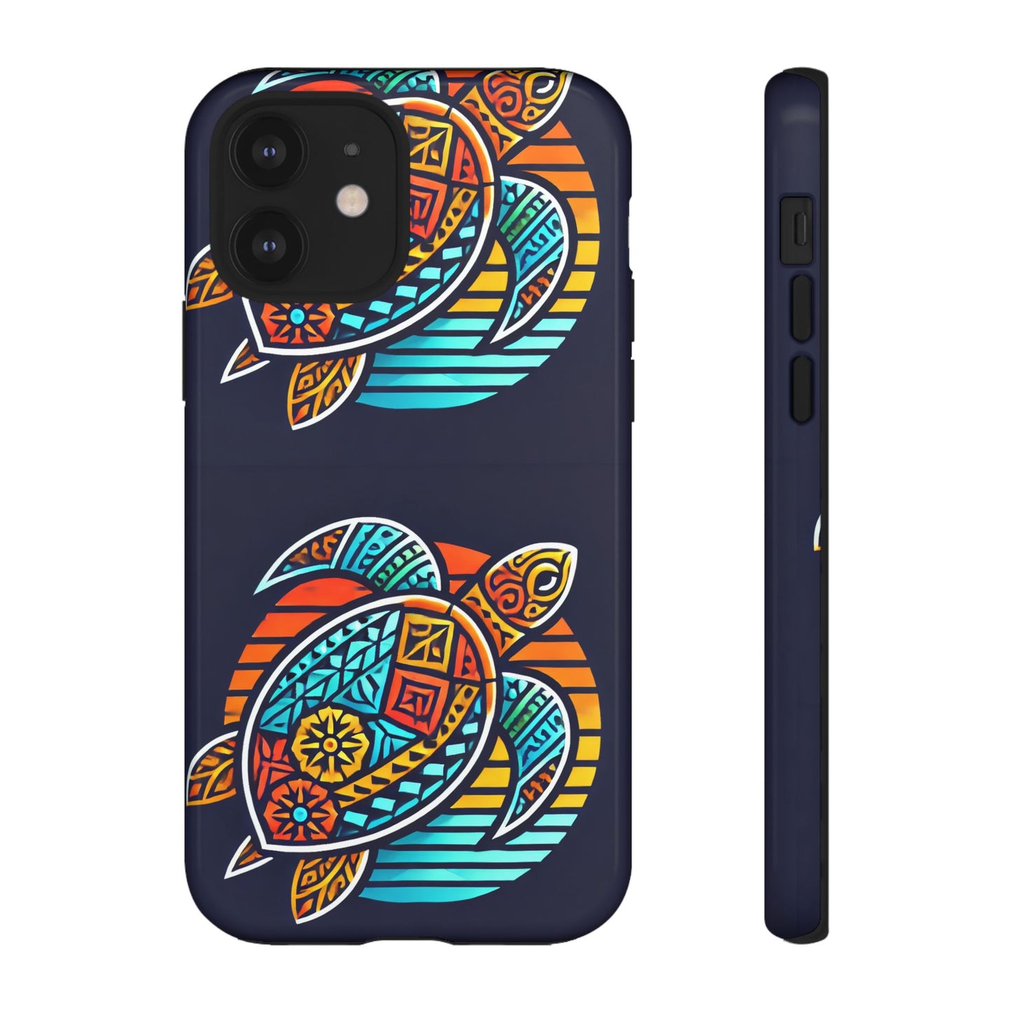 Tough Cases: Colorful Sea Turtle Phone Case for Ocean Lovers