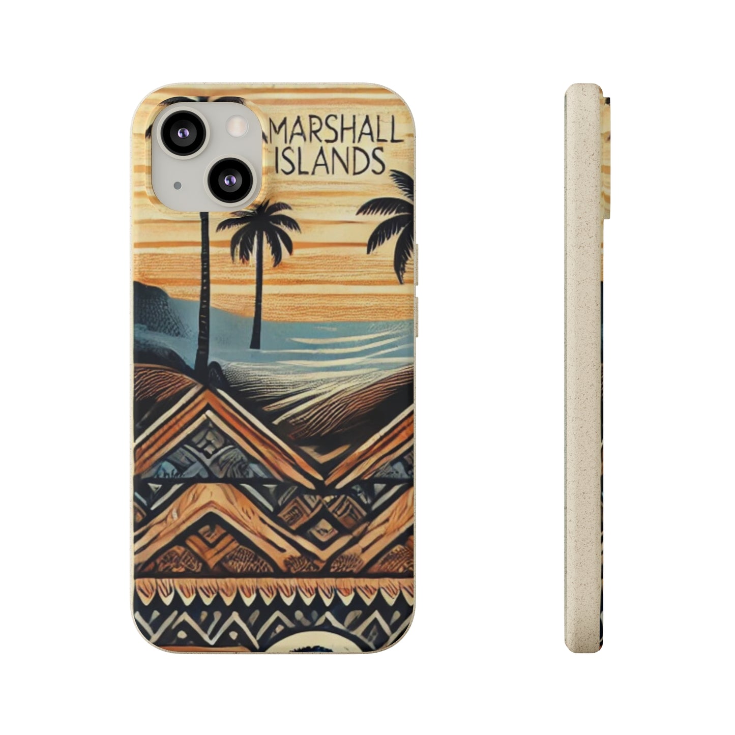 Tropical Biodegradable Phone Case - Marshall Islands Design