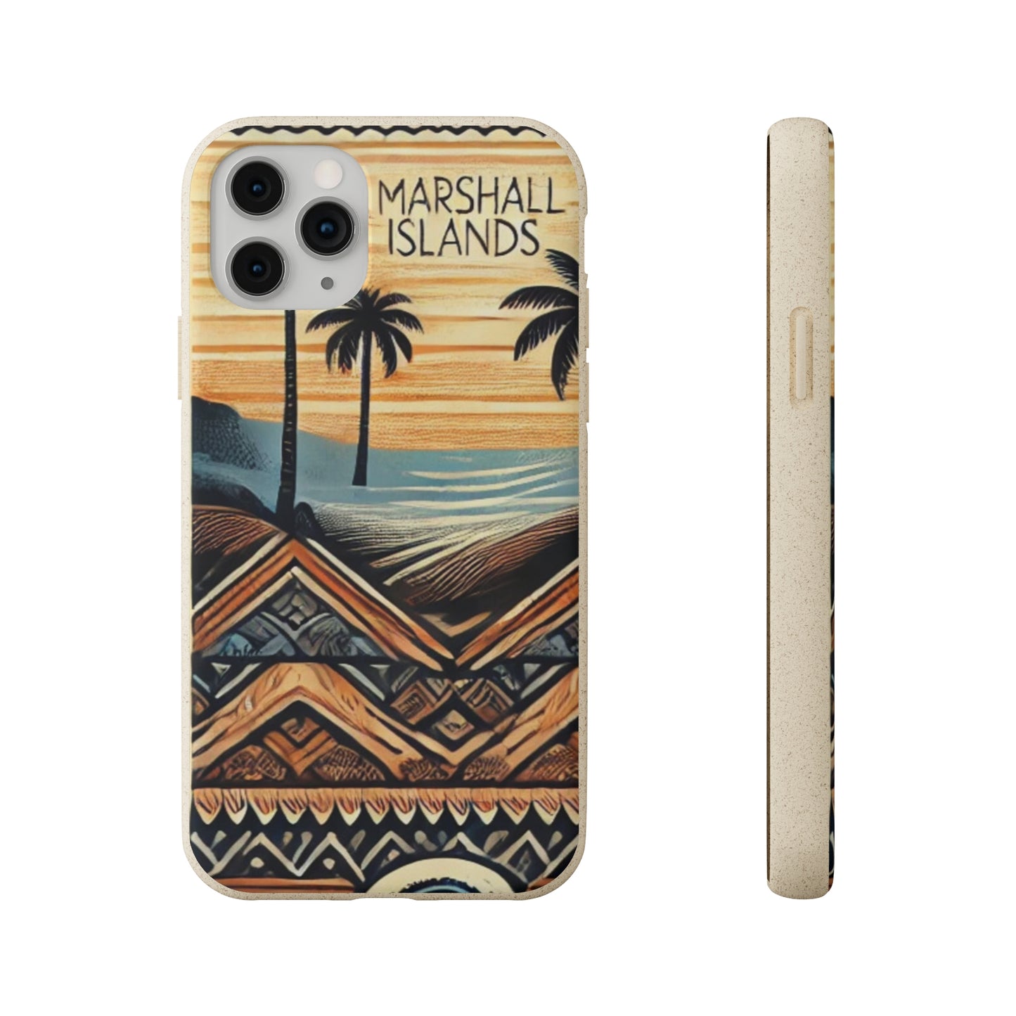 Tropical Biodegradable Phone Case - Marshall Islands Design