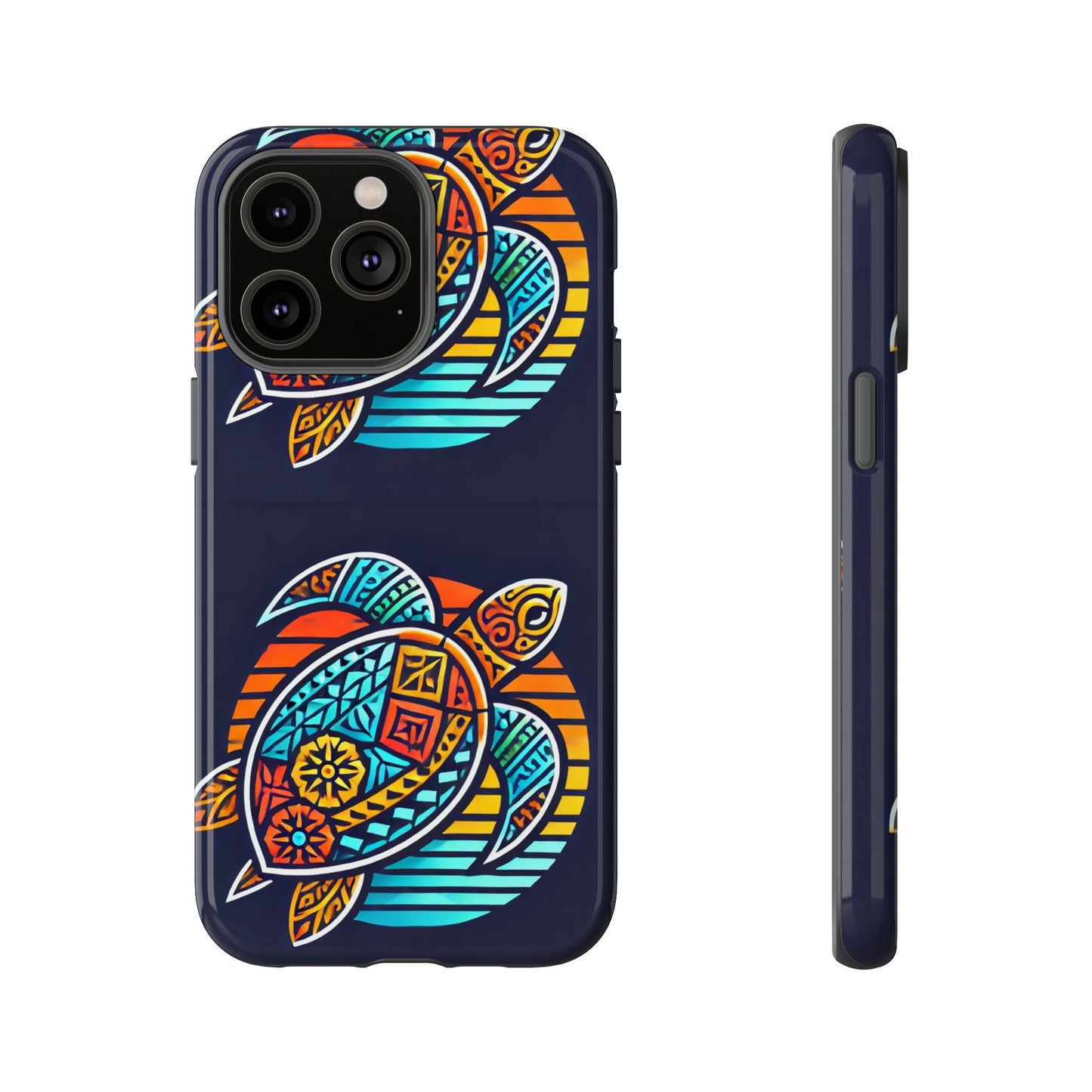 Tough Cases: Colorful Sea Turtle Phone Case for Ocean Lovers