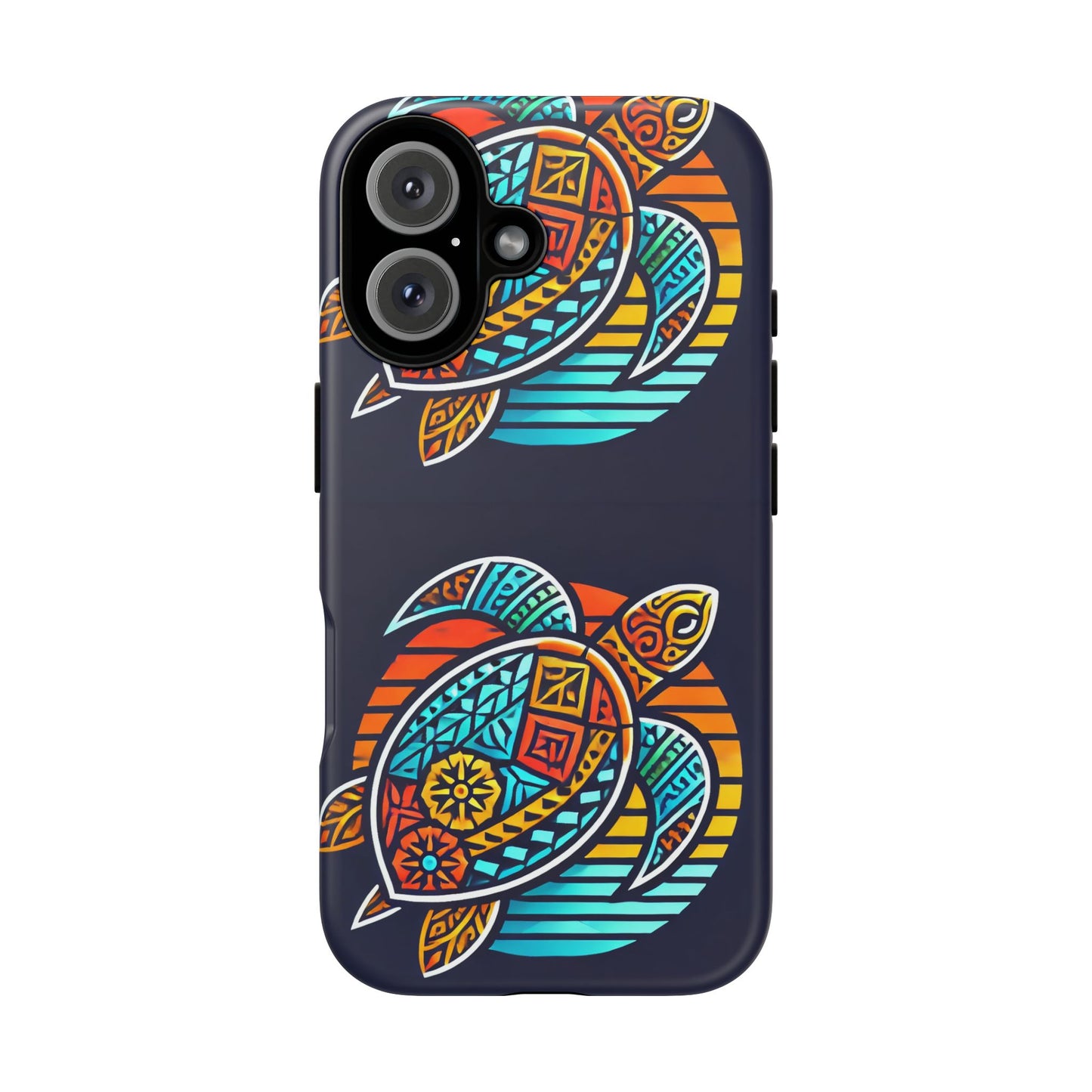 Tough Cases: Colorful Sea Turtle Phone Case for Ocean Lovers