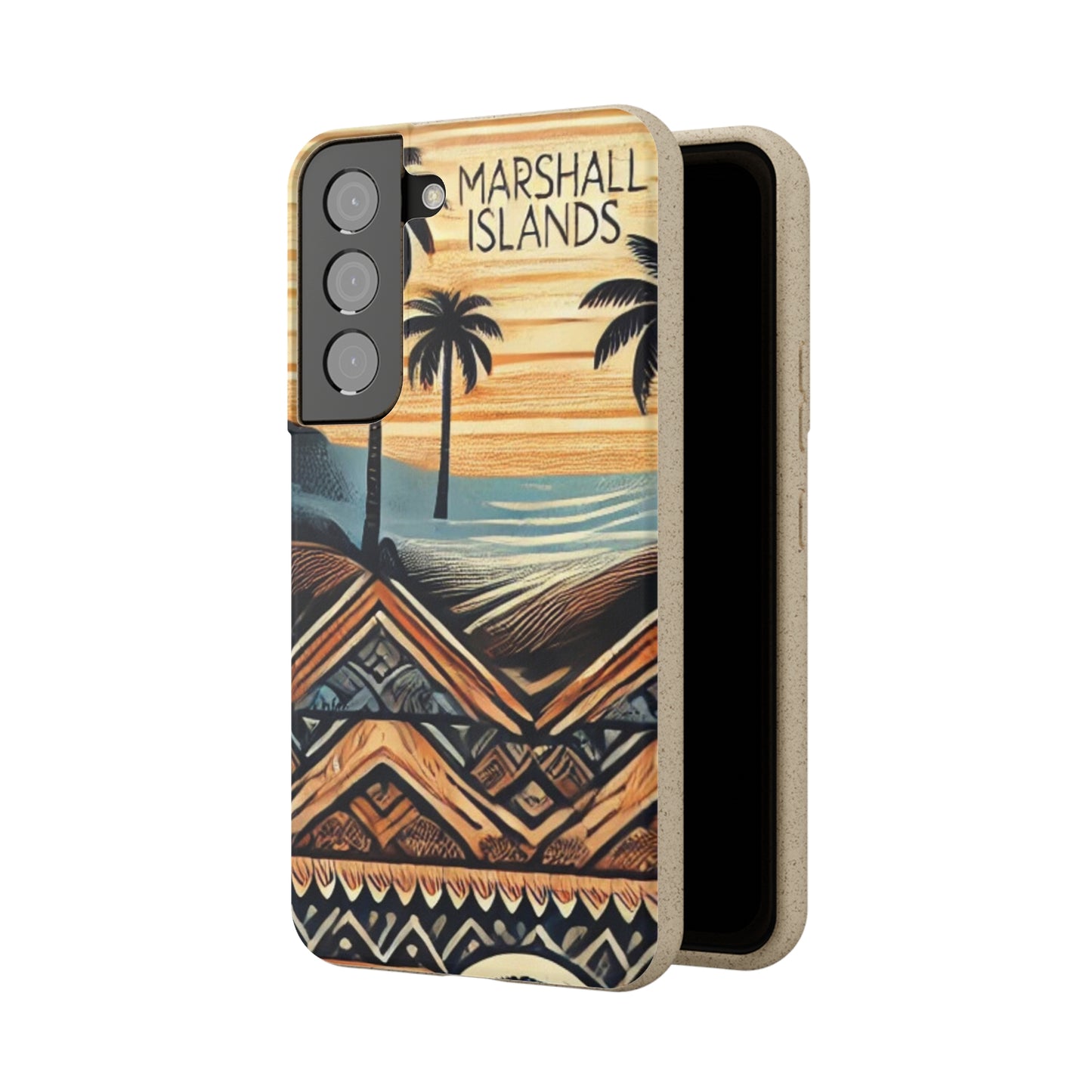 Tropical Biodegradable Phone Case - Marshall Islands Design