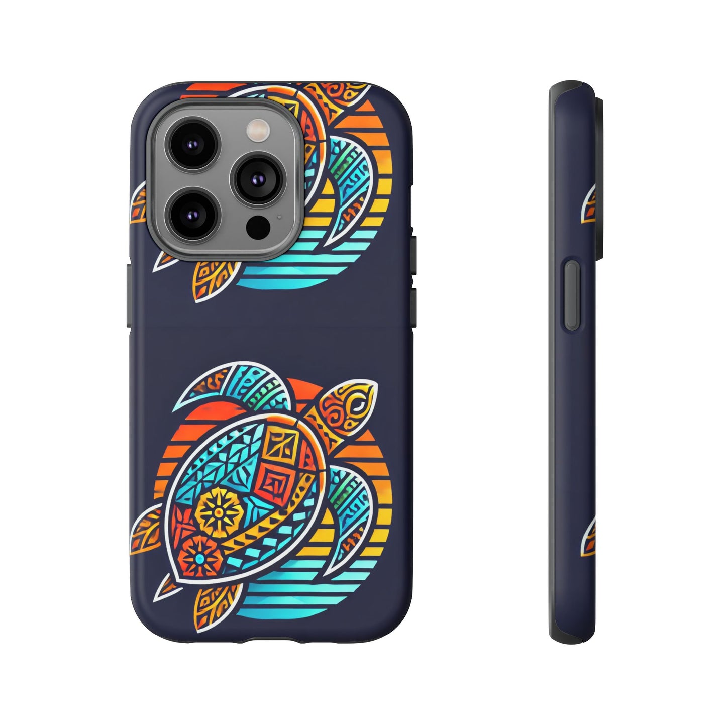 Tough Cases: Colorful Sea Turtle Phone Case for Ocean Lovers