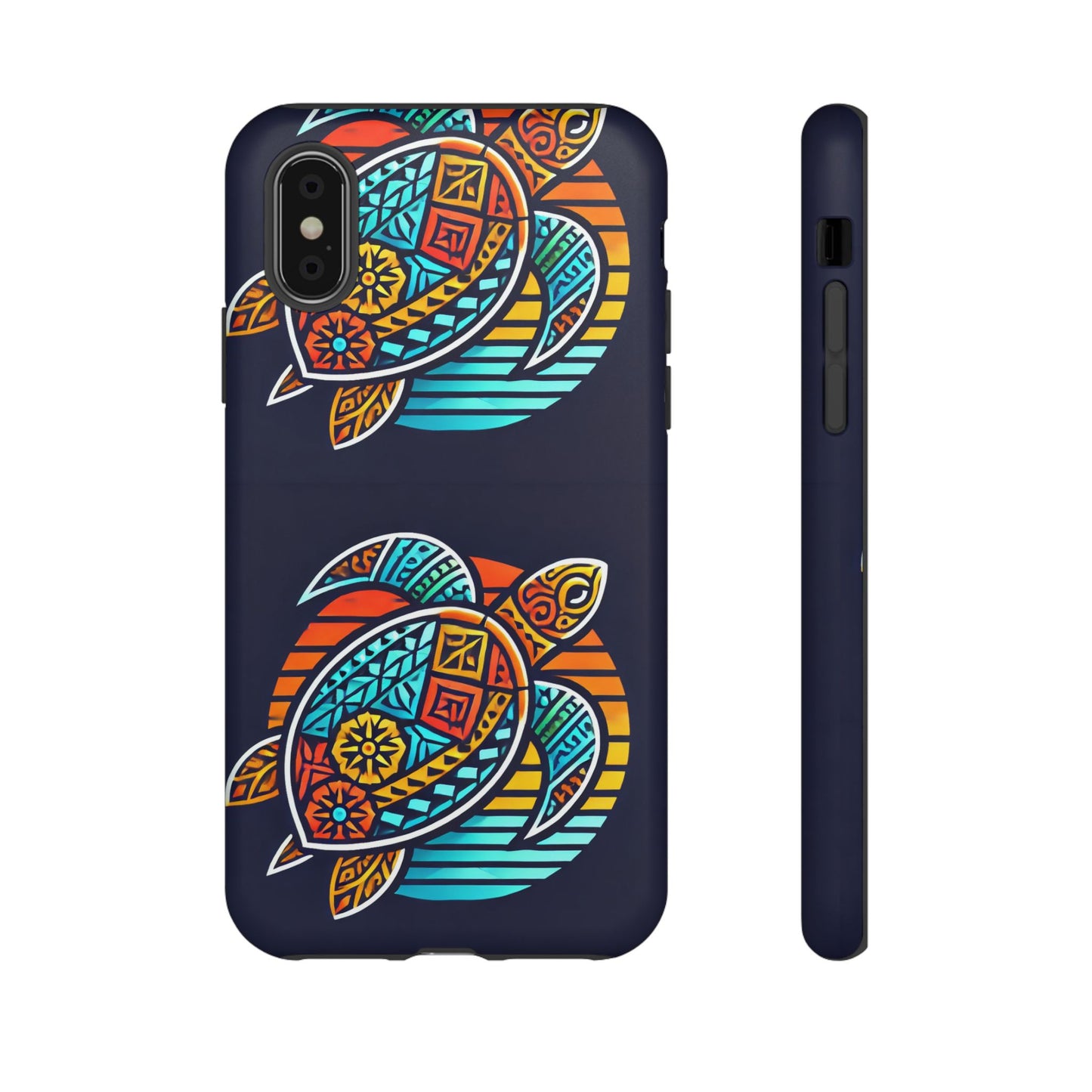 Tough Cases: Colorful Sea Turtle Phone Case for Ocean Lovers