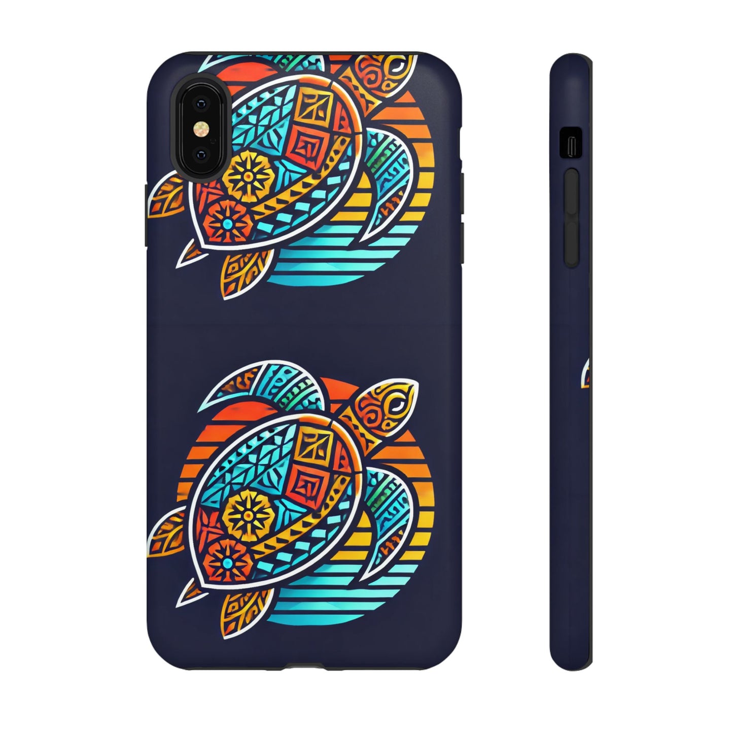 Tough Cases: Colorful Sea Turtle Phone Case for Ocean Lovers