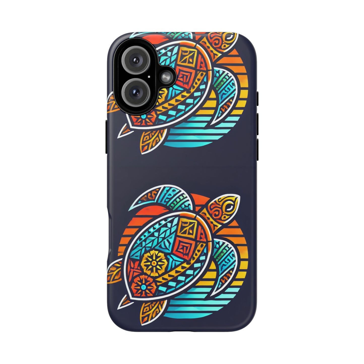 Tough Cases: Colorful Sea Turtle Phone Case for Ocean Lovers