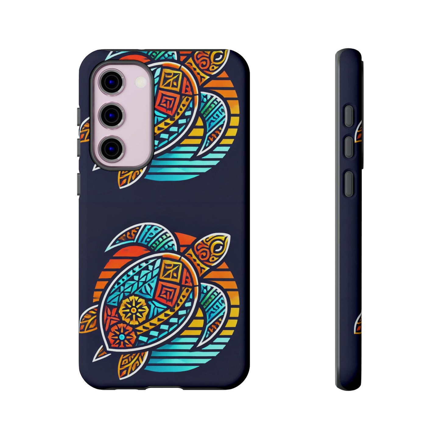 Tough Cases: Colorful Sea Turtle Phone Case for Ocean Lovers