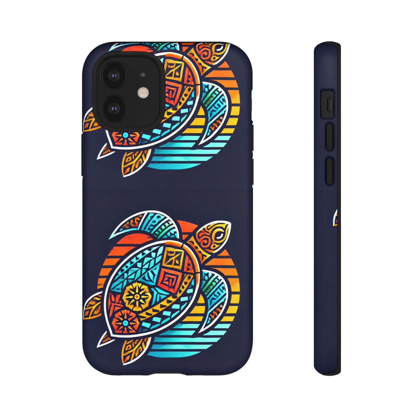 Tough Cases: Colorful Sea Turtle Phone Case for Ocean Lovers