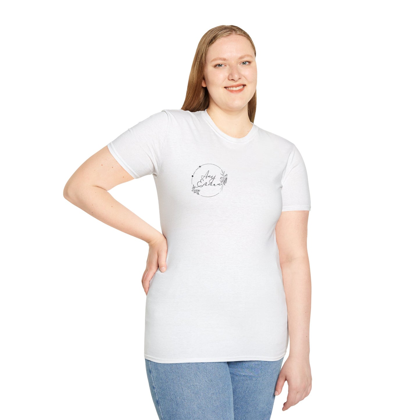 Floral Circle Unisex Softstyle T-Shirt - Casual Wear for Nature Lovers