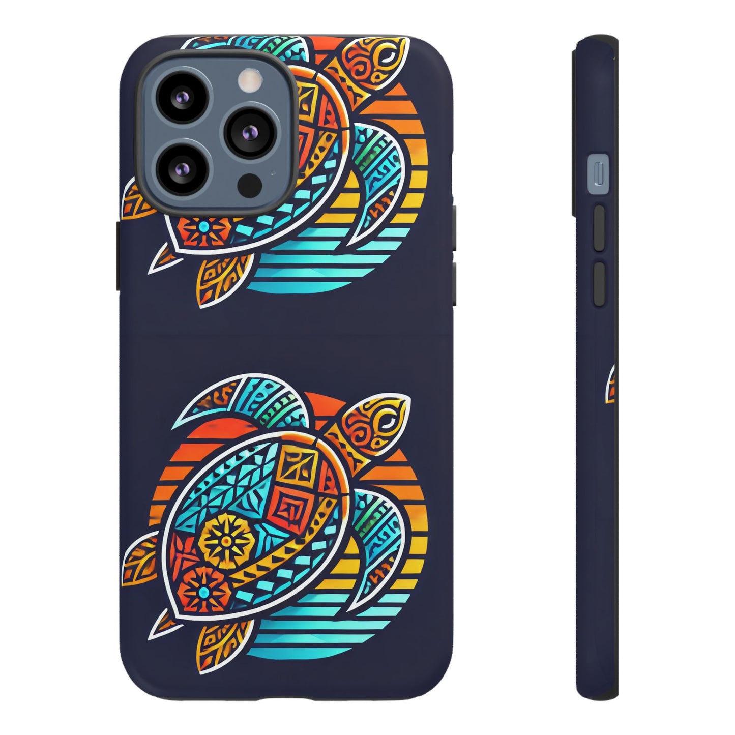 Tough Cases: Colorful Sea Turtle Phone Case for Ocean Lovers