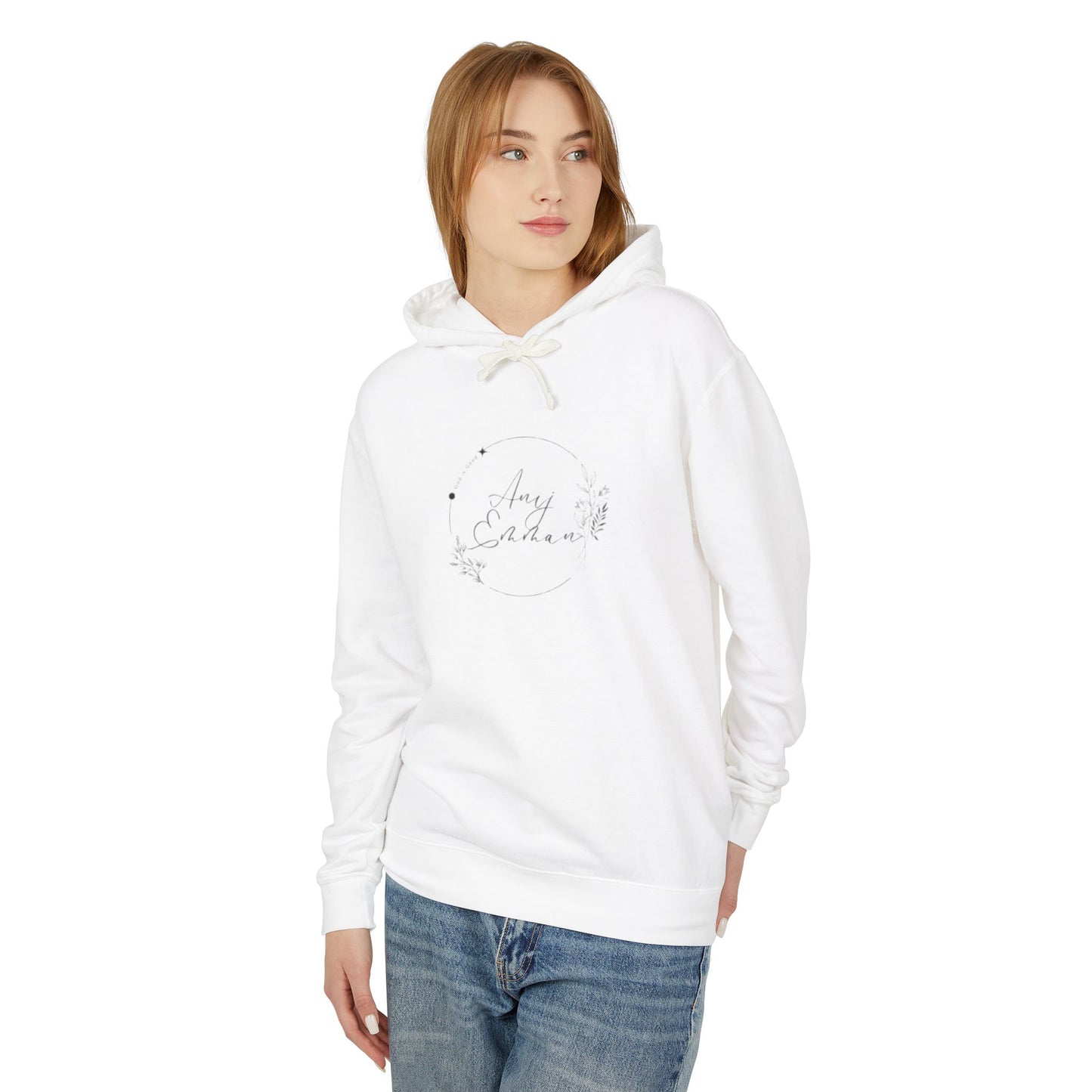 Personalized Unisex Lightweight Hooded Sweatshirt - Custom Floral Design for Any Occasion